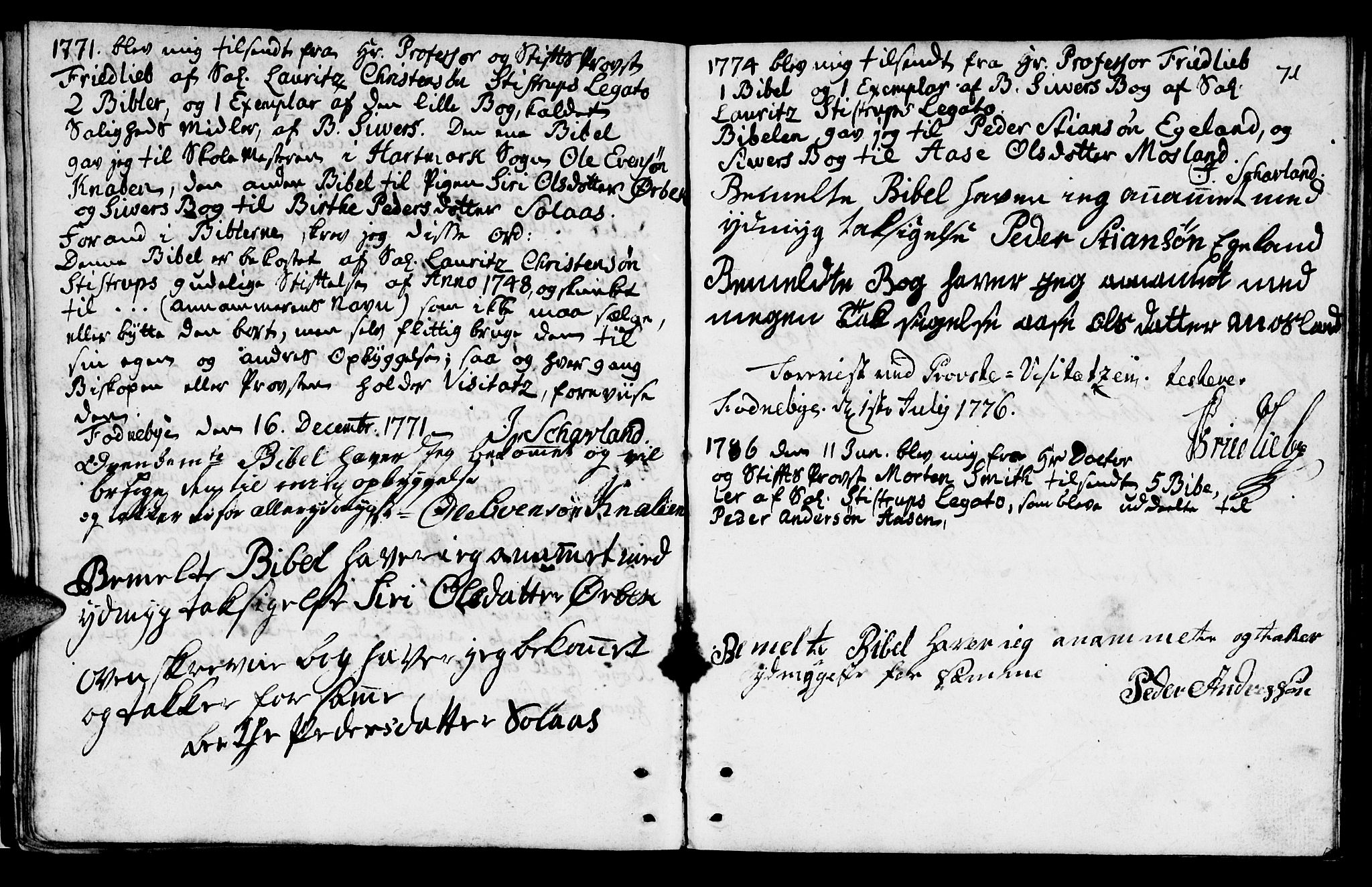 Mandal sokneprestkontor, AV/SAK-1111-0030/F/Fa/Fab/L0001: Parish register (official) no. A 1, 1720-1793, p. 71