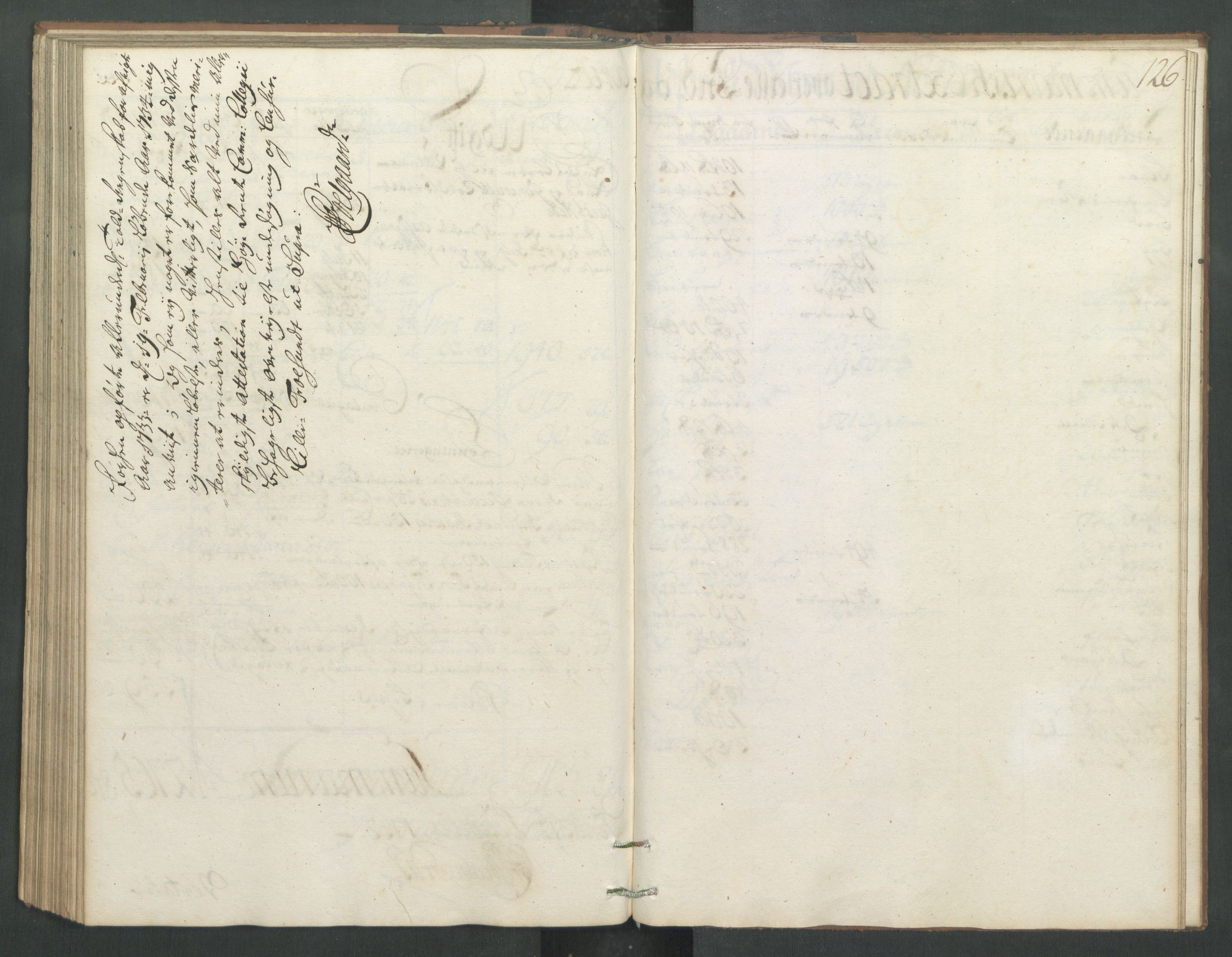 Generaltollkammeret, tollregnskaper, AV/RA-EA-5490/R32/L0005/0001: Tollregnskaper Kristiansund / Hovedtollbok, 1733, p. 125b-126a