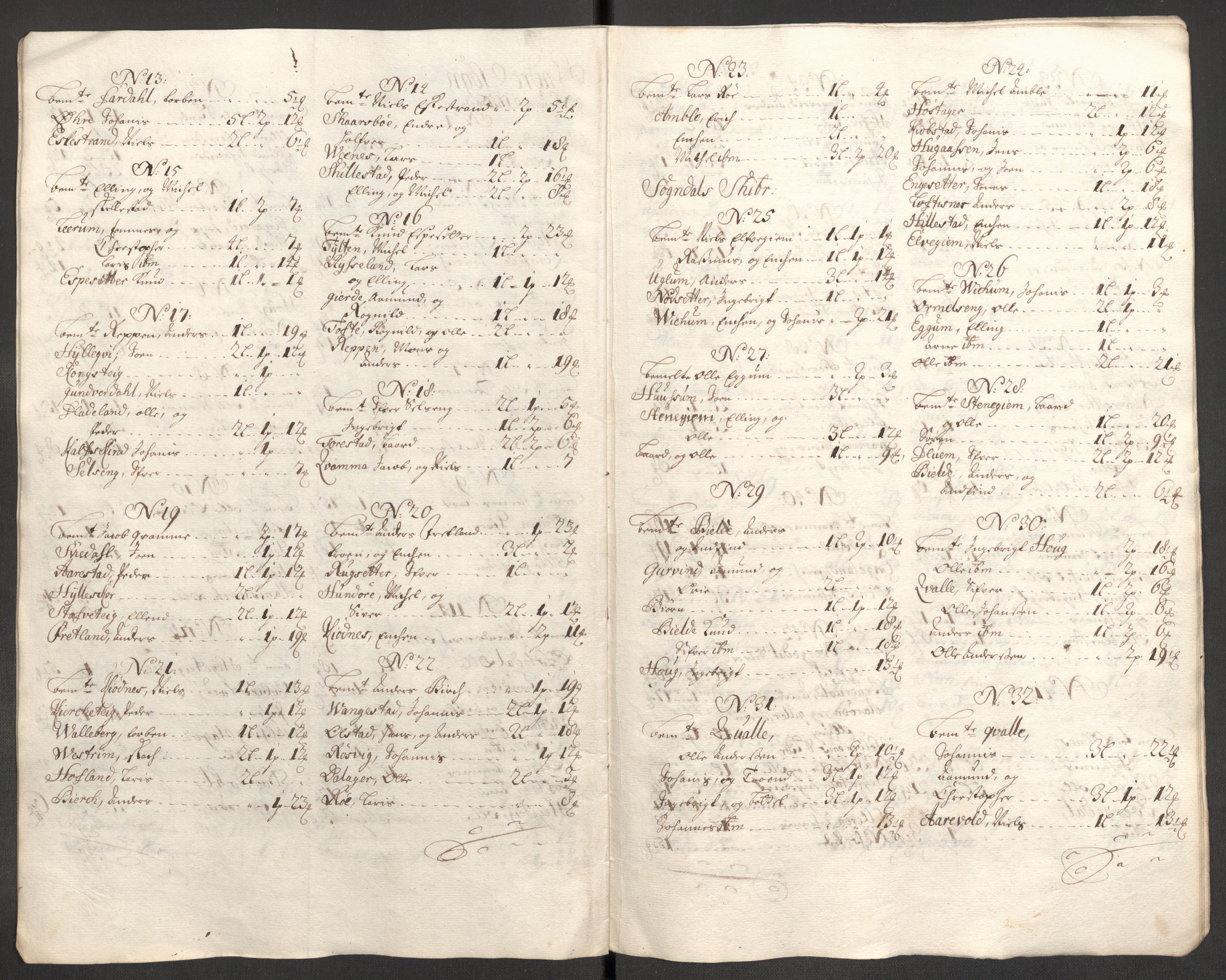 Rentekammeret inntil 1814, Reviderte regnskaper, Fogderegnskap, AV/RA-EA-4092/R52/L3314: Fogderegnskap Sogn, 1705-1707, p. 124