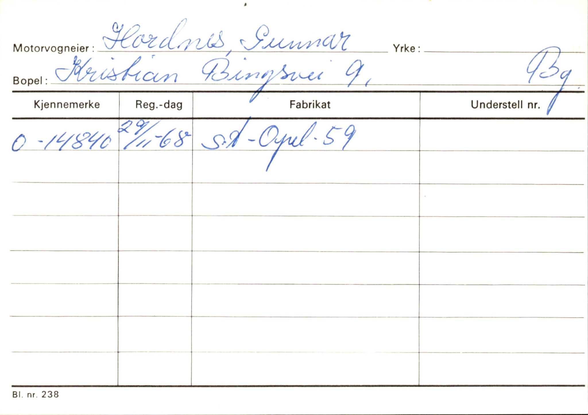 Statens vegvesen, Hordaland vegkontor, AV/SAB-A-5201/2/Hb/L0015: O-eierkort H-I, 1920-1971, p. 14