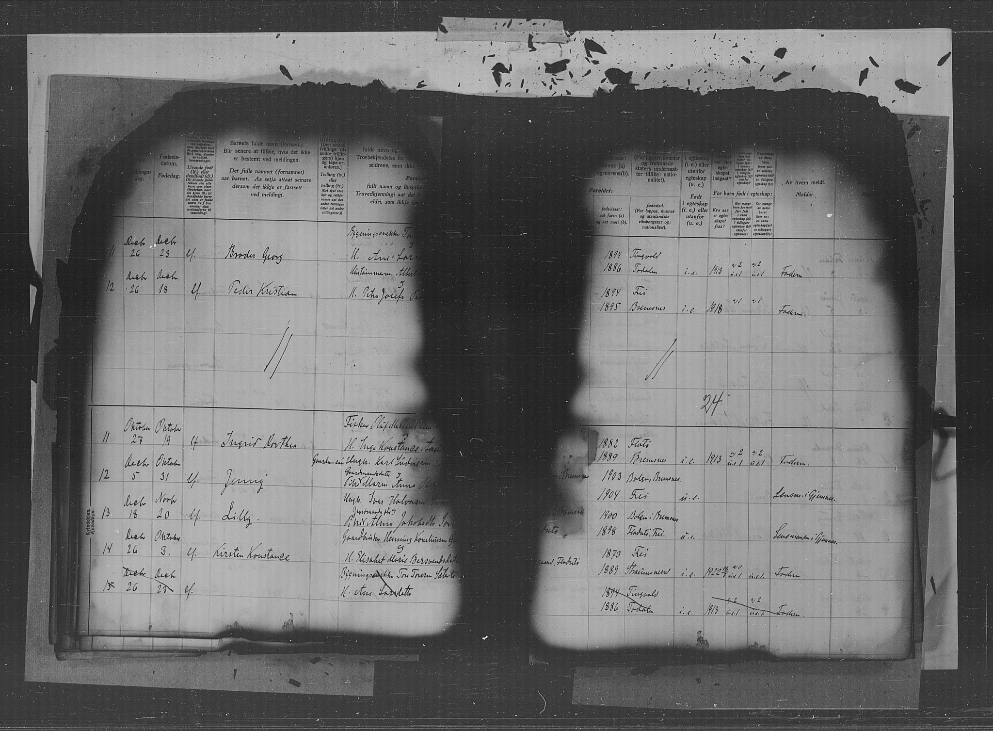 Kristiansund sokneprestkontor, AV/SAT-A-1068/1/II/II4: Birth register no. 34, 1916-1950, p. 24