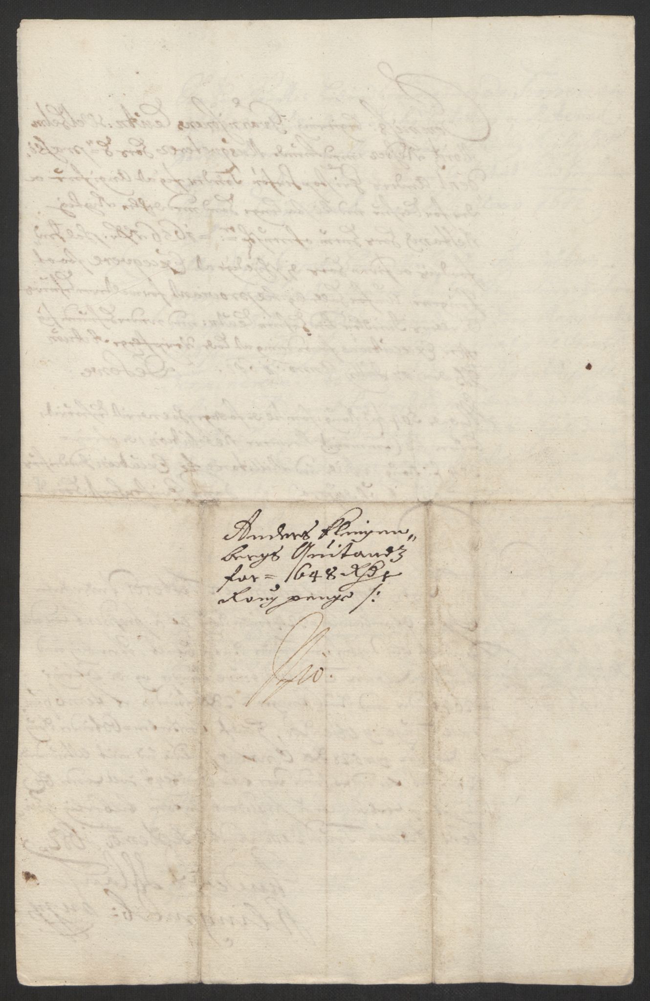 Rentekammeret inntil 1814, Reviderte regnskaper, Byregnskaper, RA/EA-4066/R/Rs/L0504: [S1] Kontribusjonsregnskap, 1631-1684, p. 373