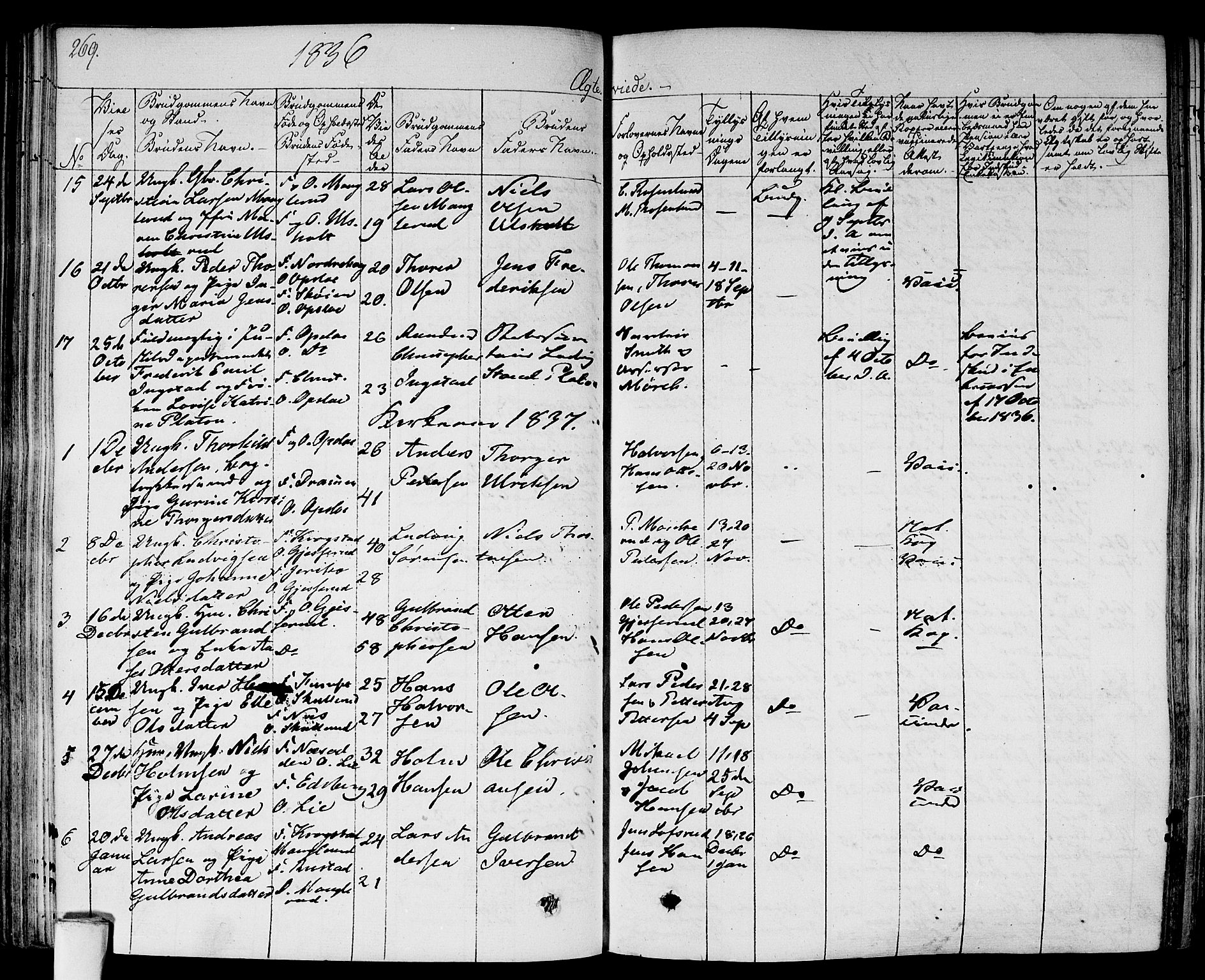 Gamlebyen prestekontor Kirkebøker, SAO/A-10884/F/Fa/L0003: Parish register (official) no. 3, 1829-1849, p. 269