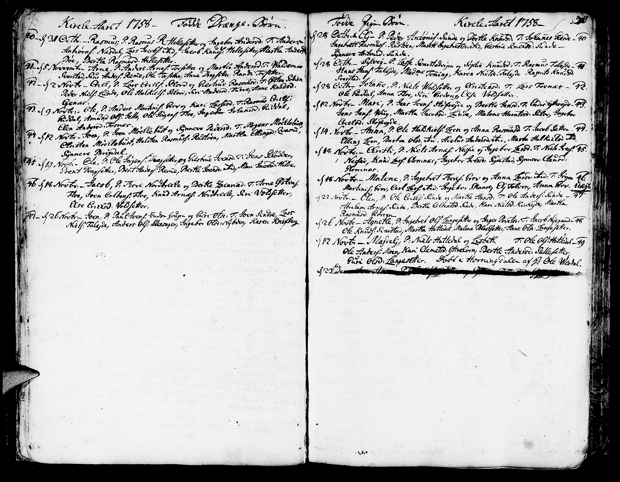 Innvik sokneprestembete, SAB/A-80501: Parish register (official) no. A 1, 1750-1816, p. 30