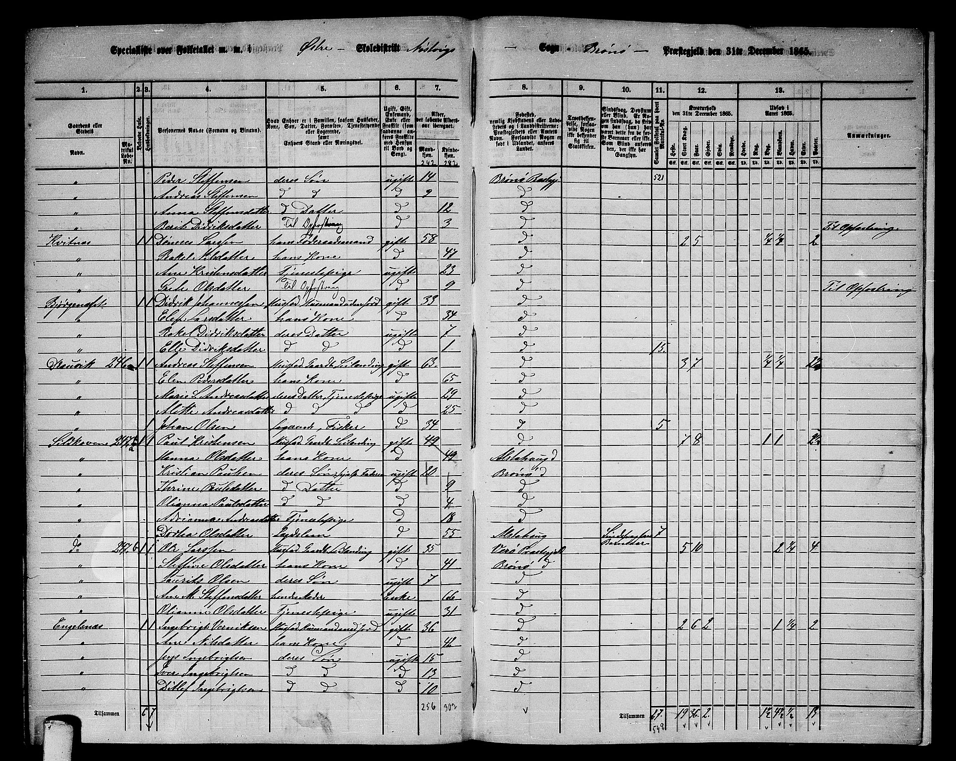 RA, 1865 census for Brønnøy, 1865, p. 212