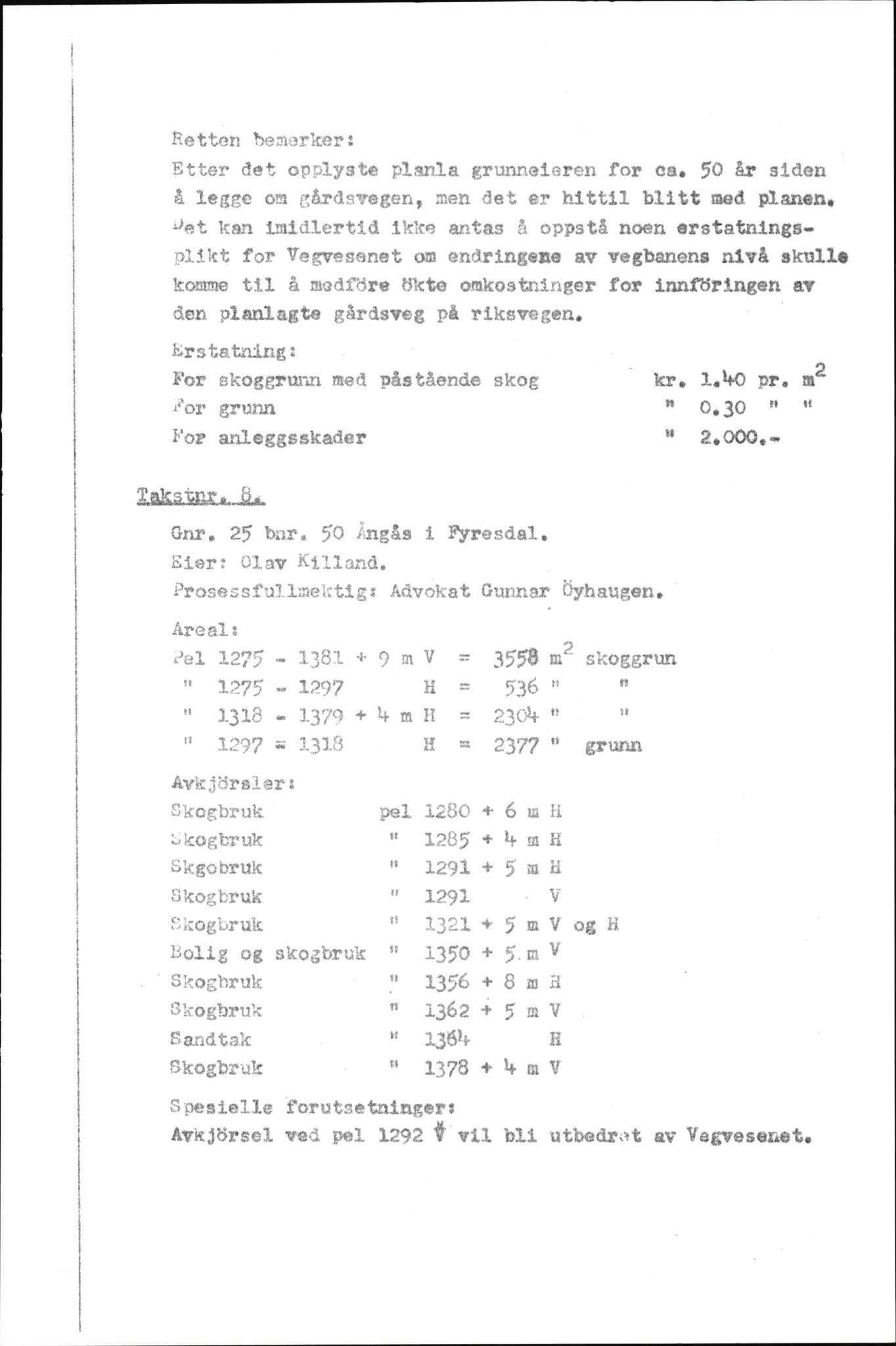 Vest-Telemark sorenskriveri, AV/SAKO-A-134/F/Fo/Fob/L0004: Skjønn/rettsbøker for kraftutbygging/veg, 1973-1989, p. 131