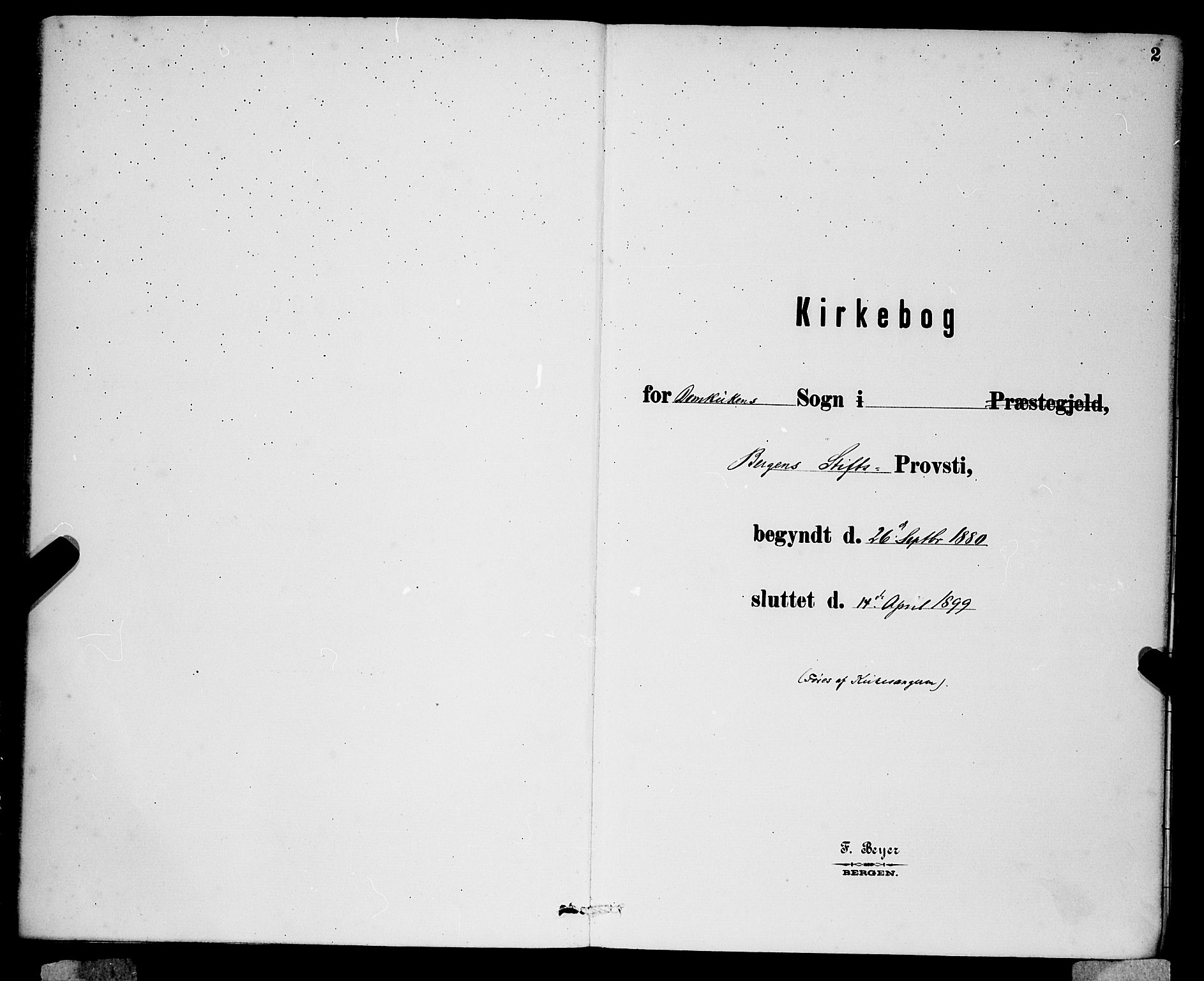 Domkirken sokneprestembete, SAB/A-74801/H/Hab/L0024: Parish register (copy) no. C 4, 1880-1899, p. 2
