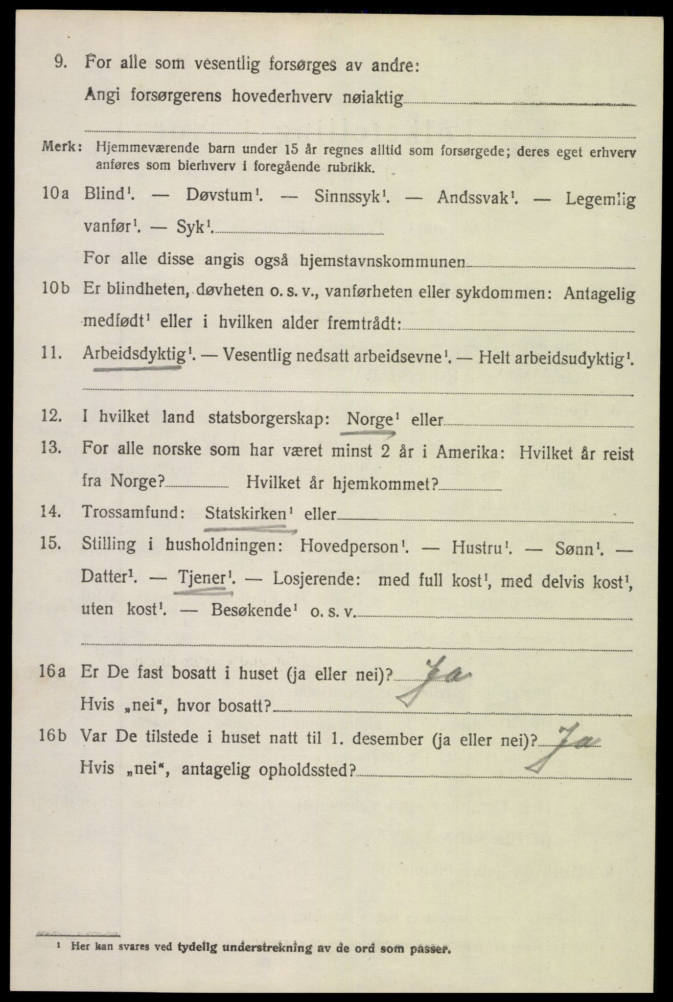 SAH, 1920 census for Vang (Oppland), 1920, p. 1876