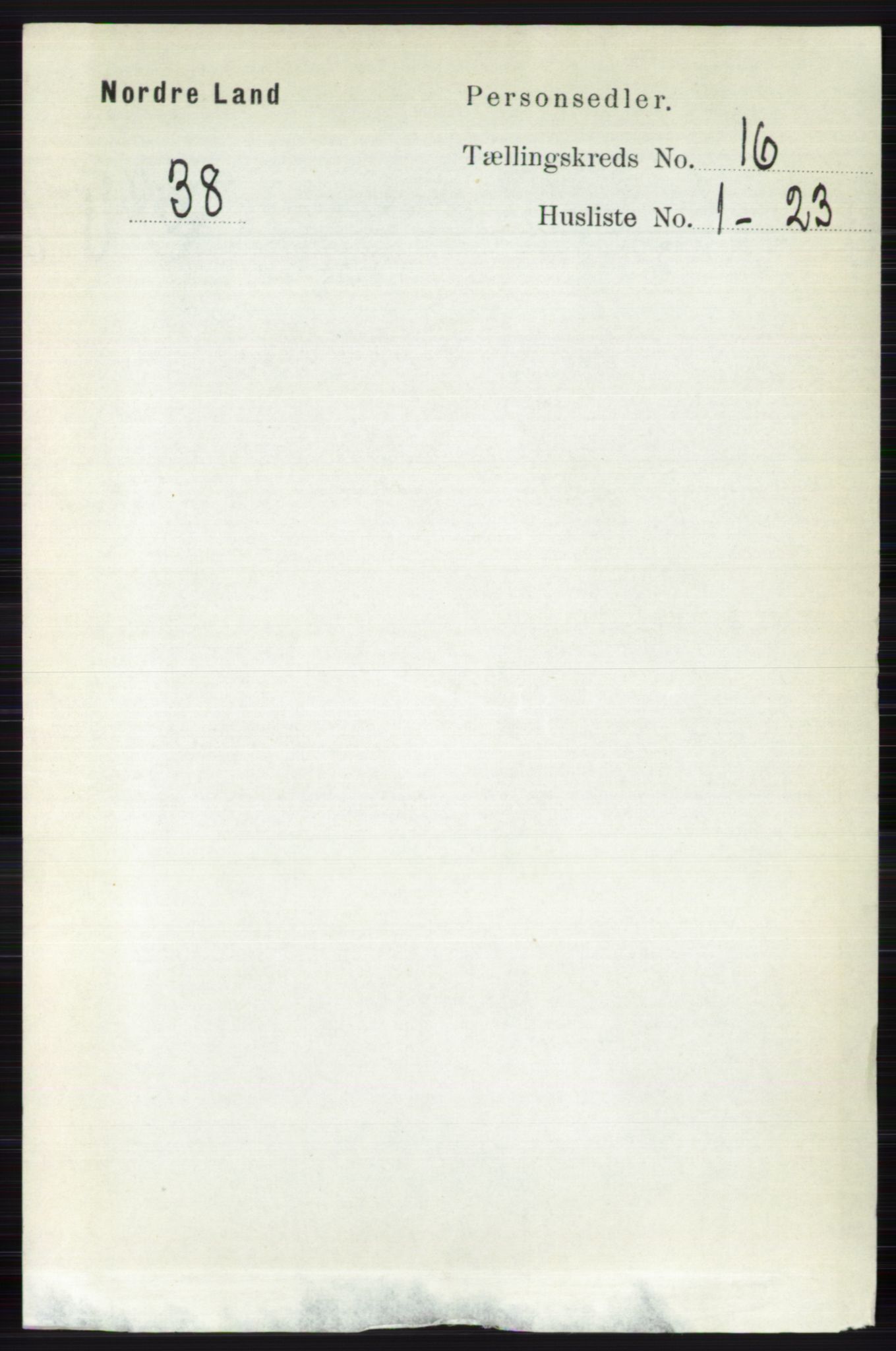 RA, 1891 census for 0538 Nordre Land, 1891, p. 4144