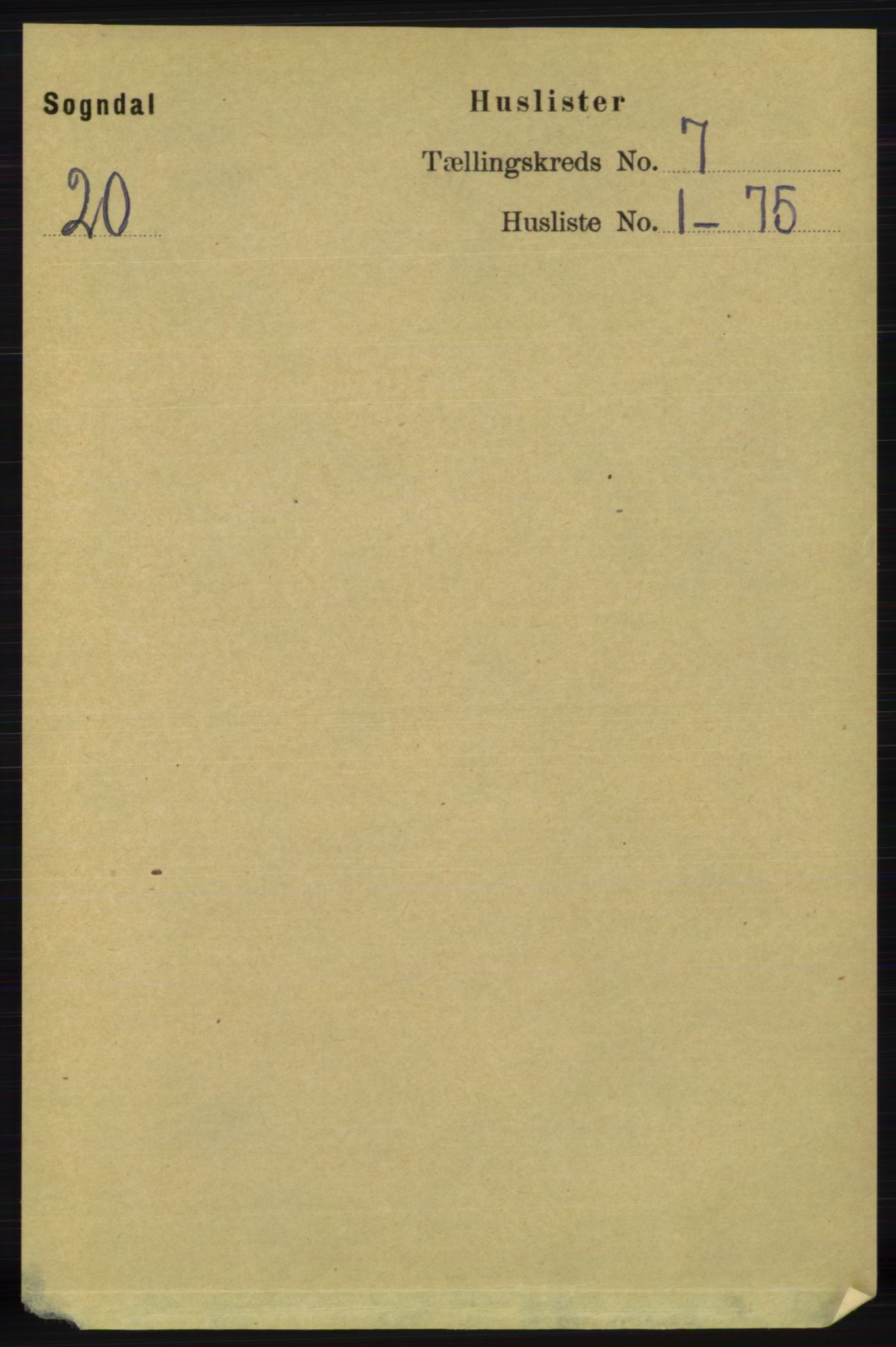 RA, 1891 census for 1111 Sokndal, 1891, p. 2026