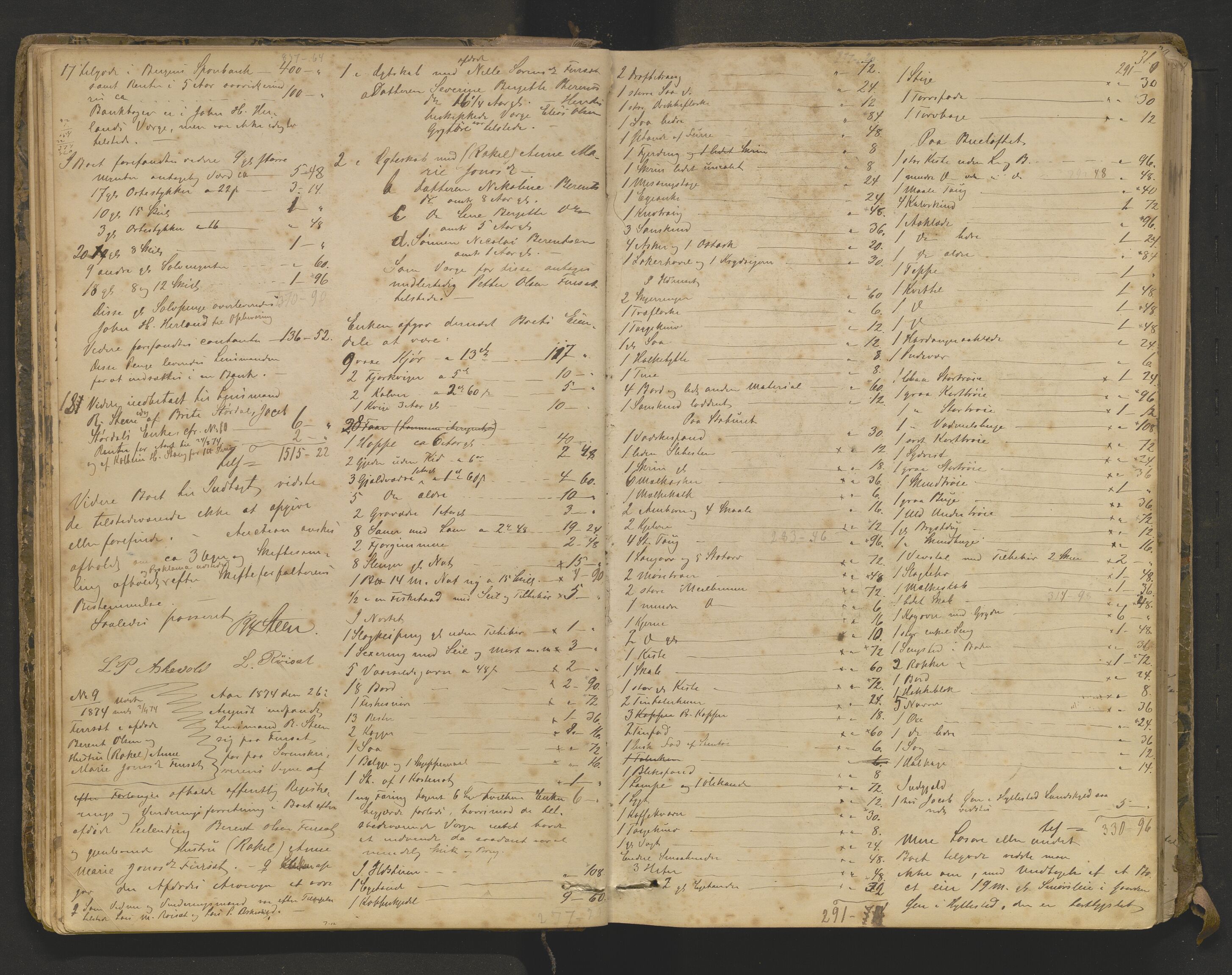 Lensmannen i Askvoll, AV/SAB-A-26301/0006/L0003: Registreringsprotokoll, 1869-1904, p. 30b-31a
