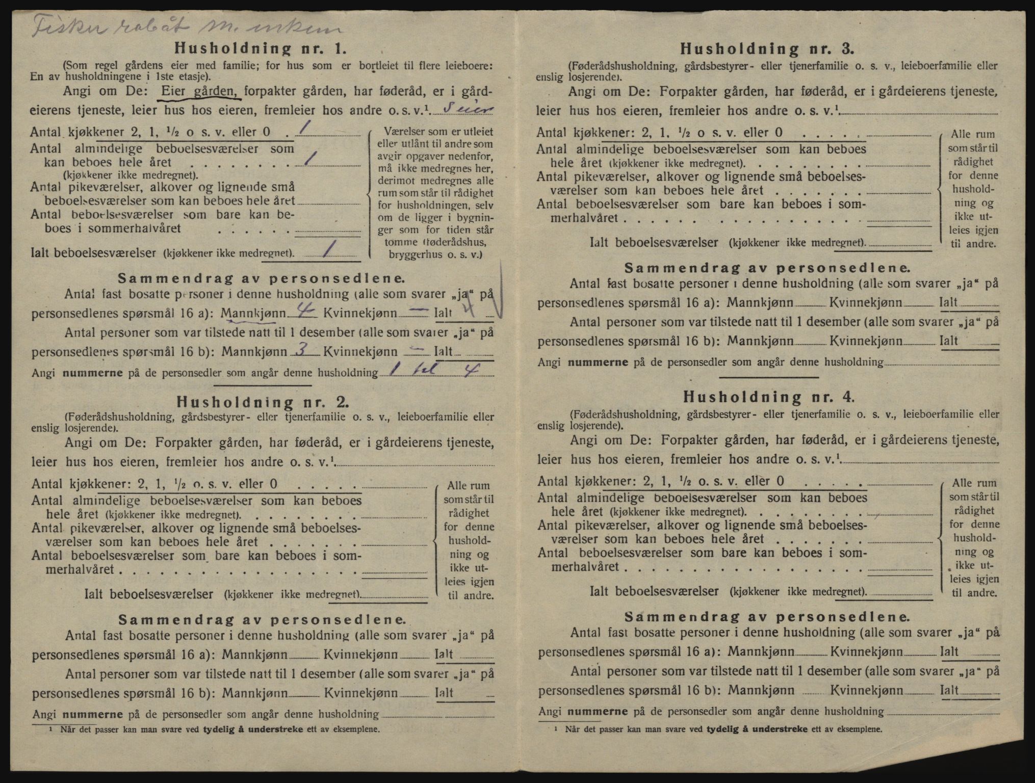 SATØ, 1920 census for Kvænangen, 1920, p. 595