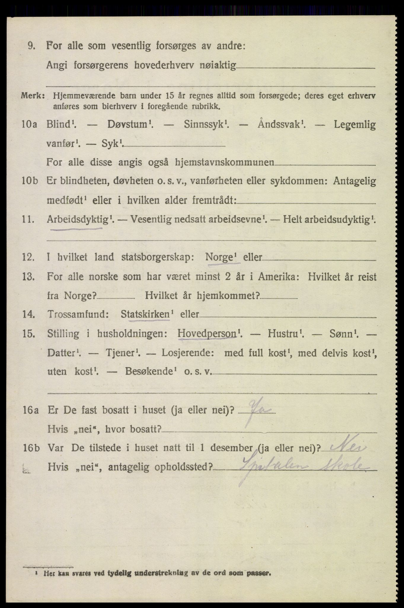 SAH, 1920 census for Stange, 1920, p. 19900