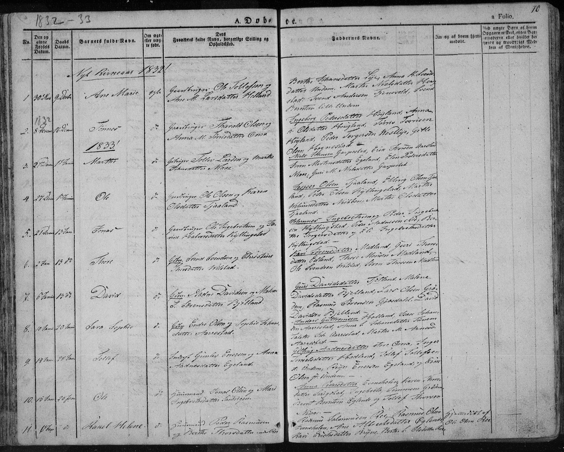 Lye sokneprestkontor, AV/SAST-A-101794/001/30BA/L0004: Parish register (official) no. A 4, 1826-1841, p. 70