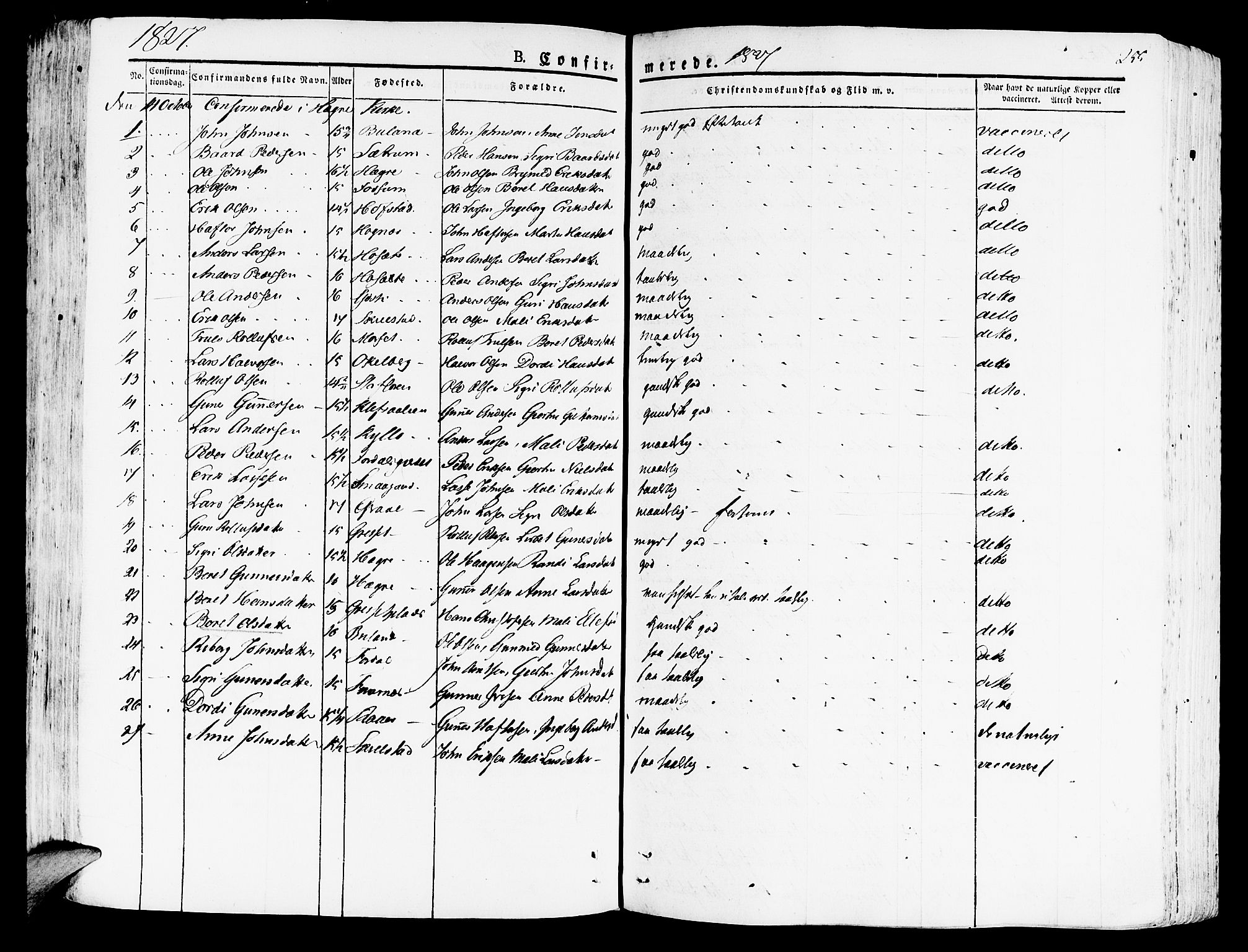 Ministerialprotokoller, klokkerbøker og fødselsregistre - Nord-Trøndelag, AV/SAT-A-1458/709/L0070: Parish register (official) no. 709A10, 1820-1832, p. 255