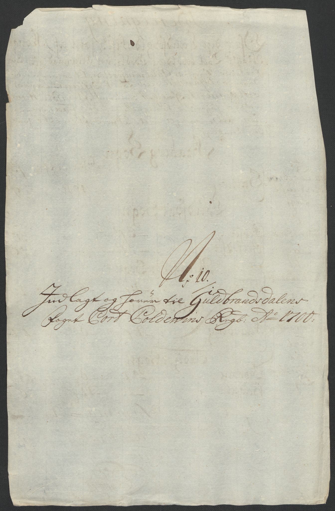 Rentekammeret inntil 1814, Reviderte regnskaper, Fogderegnskap, RA/EA-4092/R17/L1173: Fogderegnskap Gudbrandsdal, 1700, p. 129