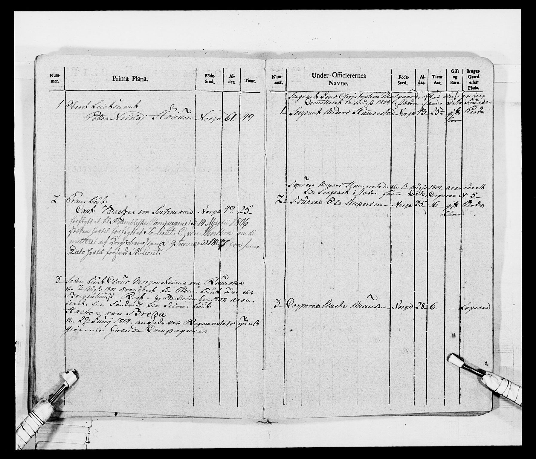 Generalitets- og kommissariatskollegiet, Det kongelige norske kommissariatskollegium, AV/RA-EA-5420/E/Eh/L0115: Telemarkske nasjonale infanteriregiment, 1802-1805, p. 292