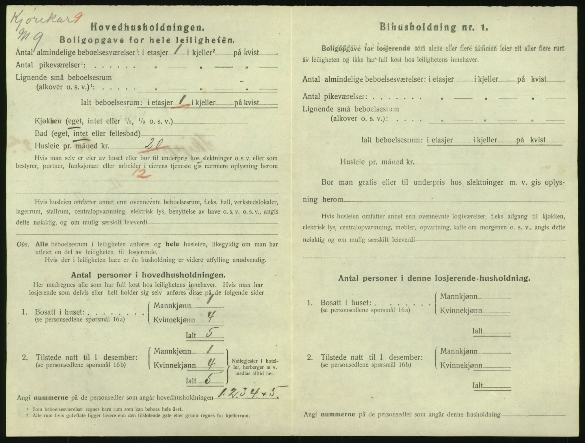 SAO, 1920 census for Kristiania, 1920, p. 95714