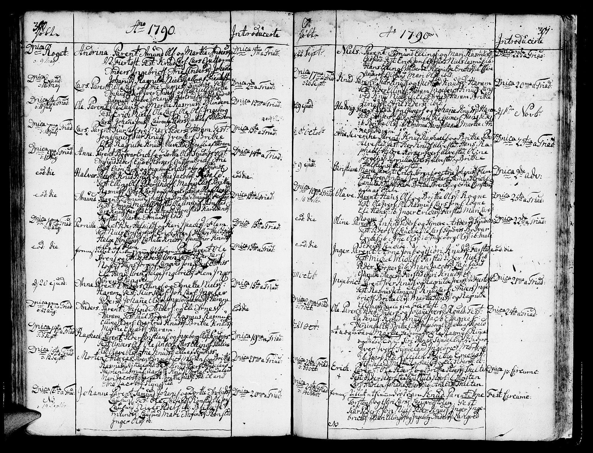 Ministerialprotokoller, klokkerbøker og fødselsregistre - Møre og Romsdal, SAT/A-1454/536/L0493: Parish register (official) no. 536A02, 1739-1802, p. 300-301