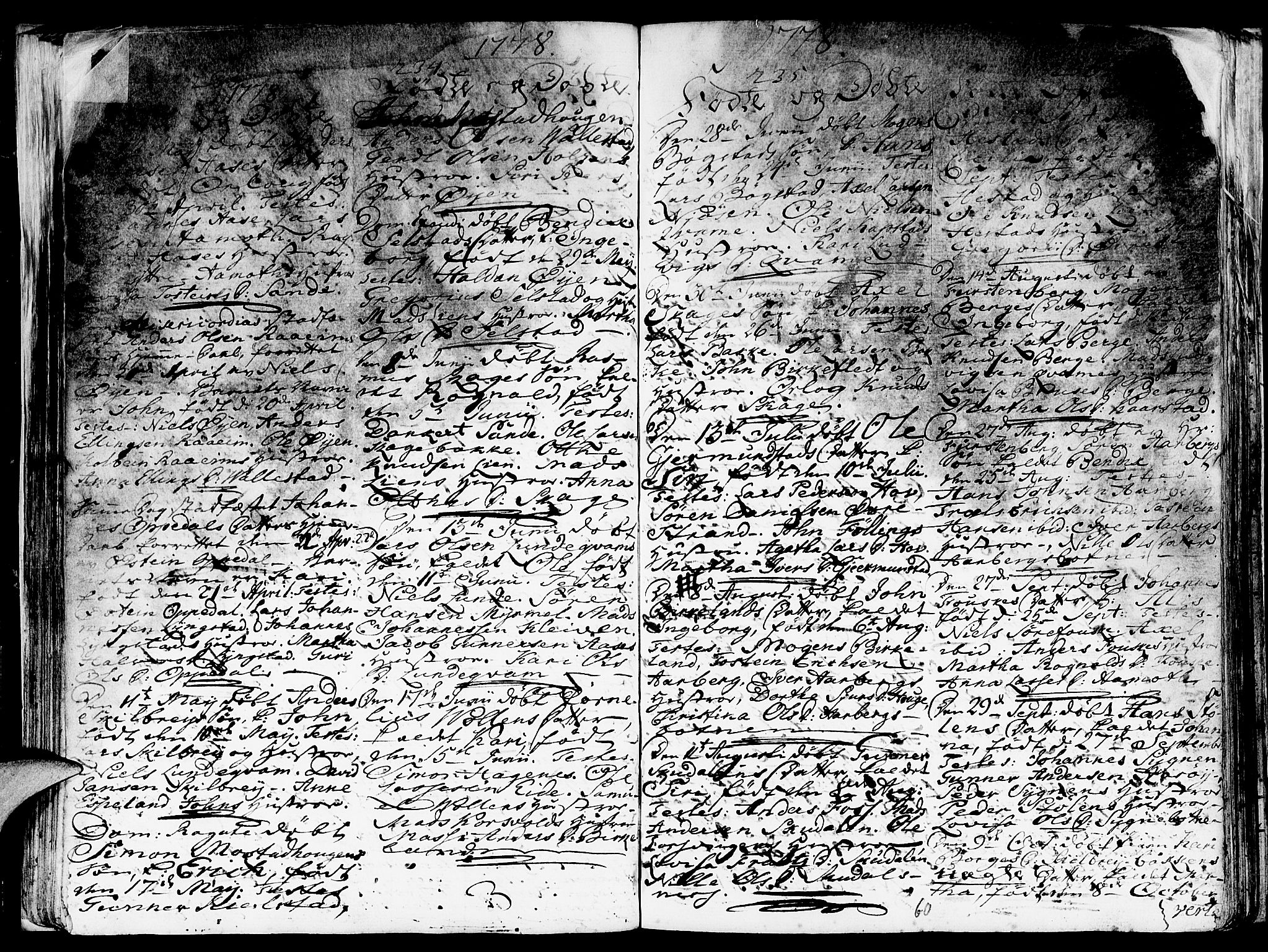 Gaular sokneprestembete, AV/SAB-A-80001/H/Haa: Parish register (official) no. A 1, 1755-1785, p. 60