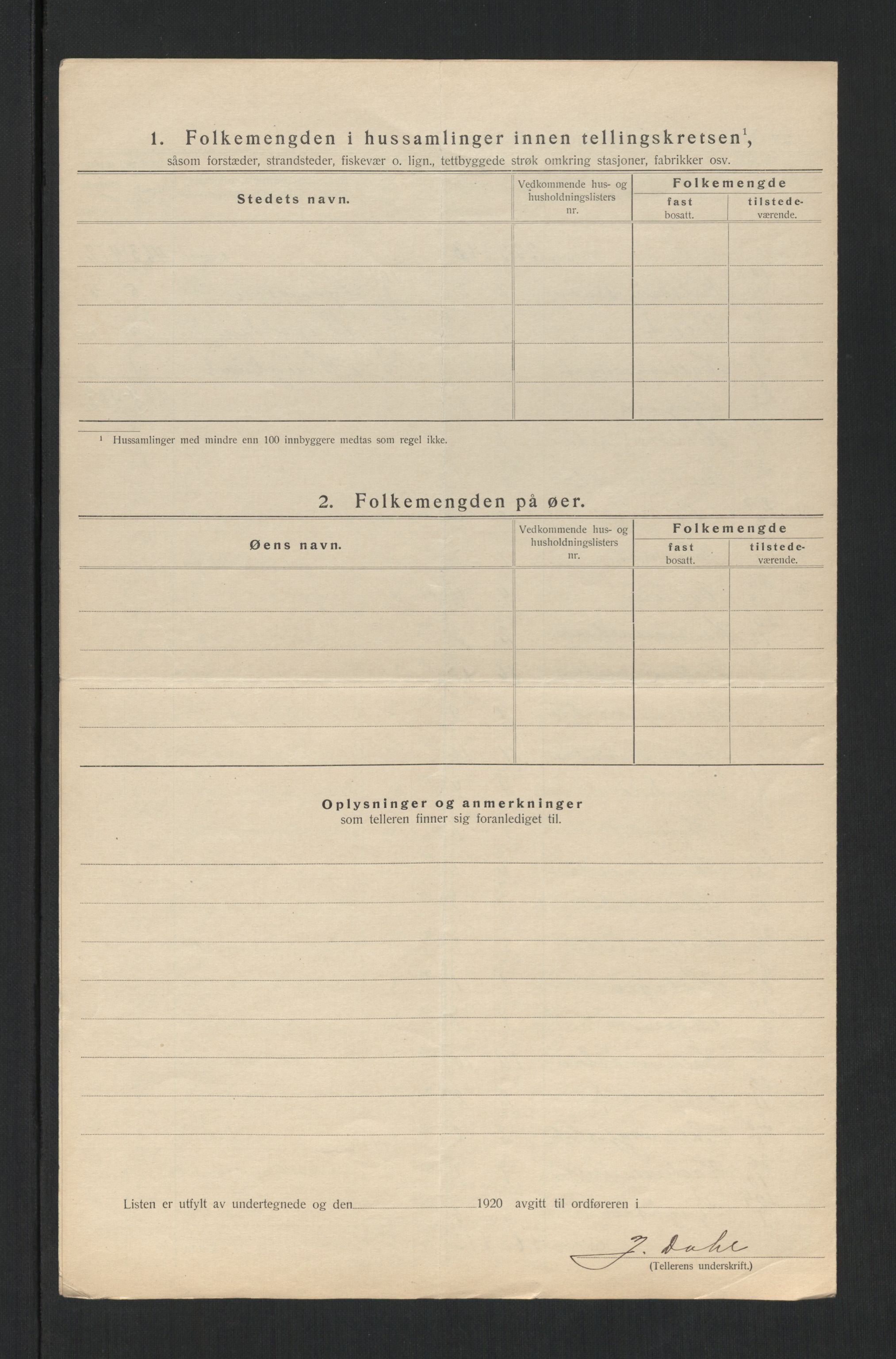 SAT, 1920 census for Verdal, 1920, p. 26