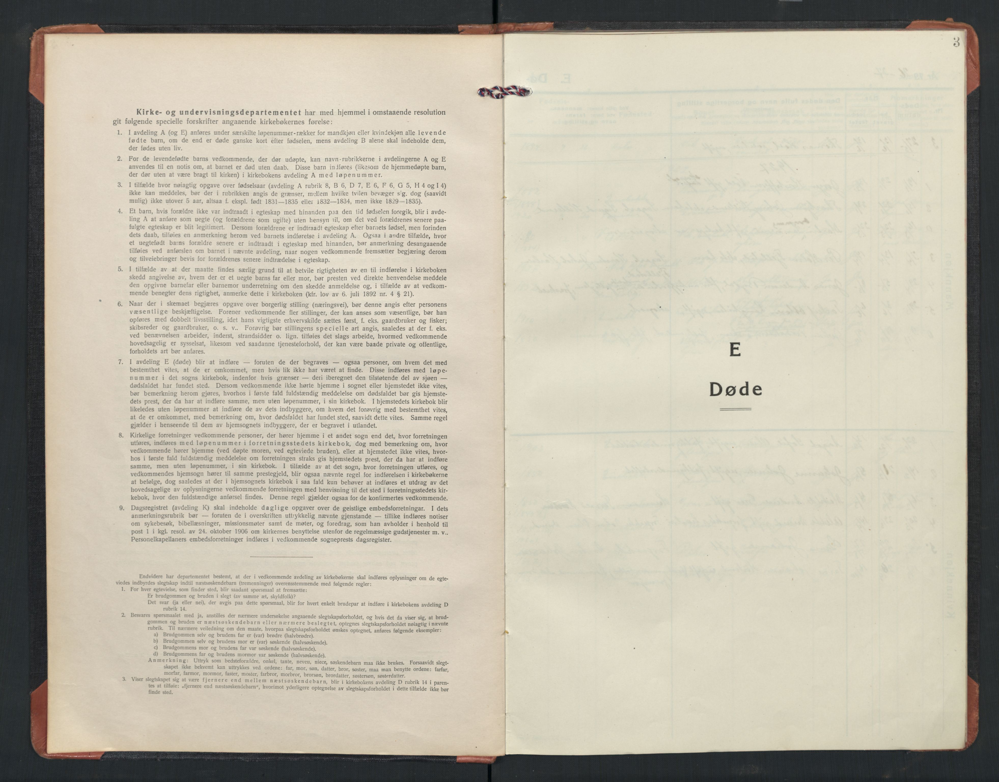 Enebakk prestekontor Kirkebøker, SAO/A-10171c/F/Fb/L0005: Parish register (official) no. II 5, 1926-1952, p. 3