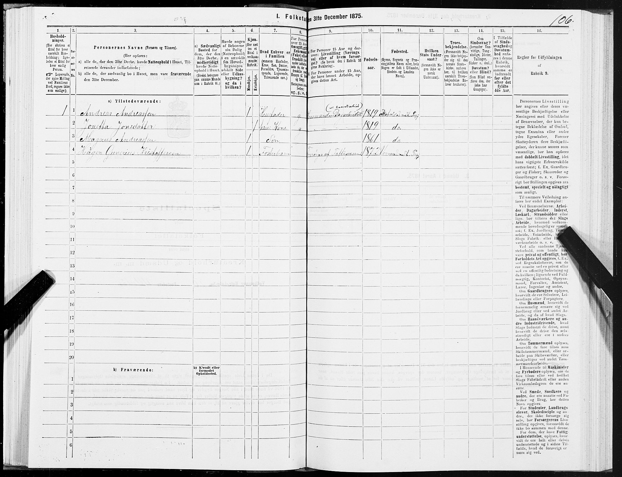 SAT, 1875 census for 1714P Nedre Stjørdal, 1875, p. 1106