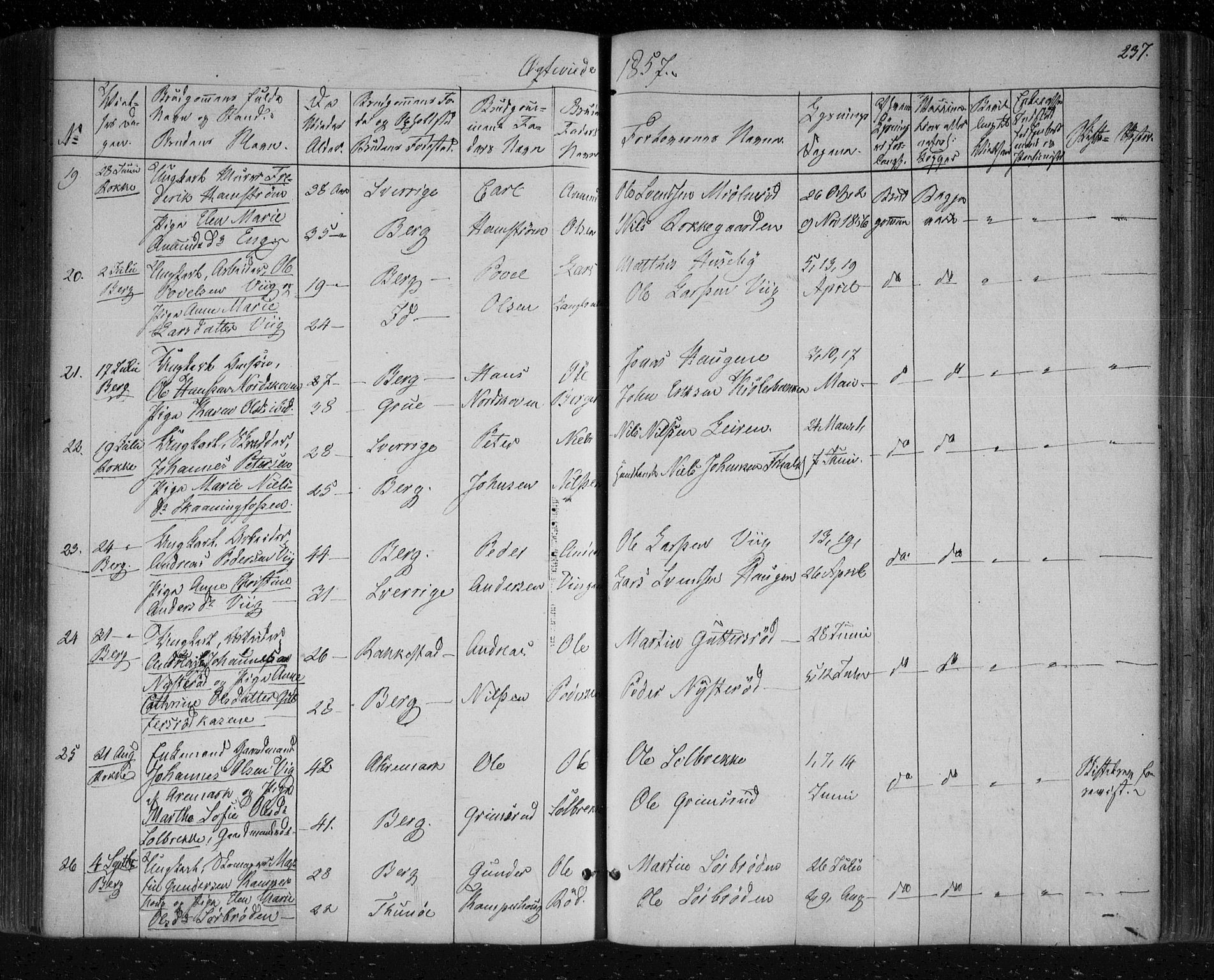 Berg prestekontor Kirkebøker, SAO/A-10902/F/Fa/L0004: Parish register (official) no. I 4, 1843-1860, p. 237