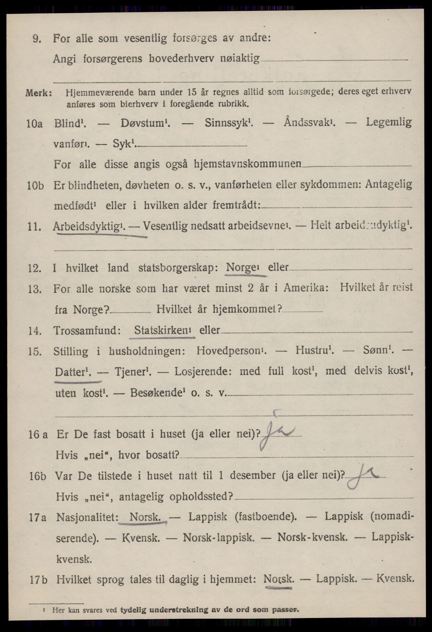 SAT, 1920 census for Strinda, 1920, p. 12635