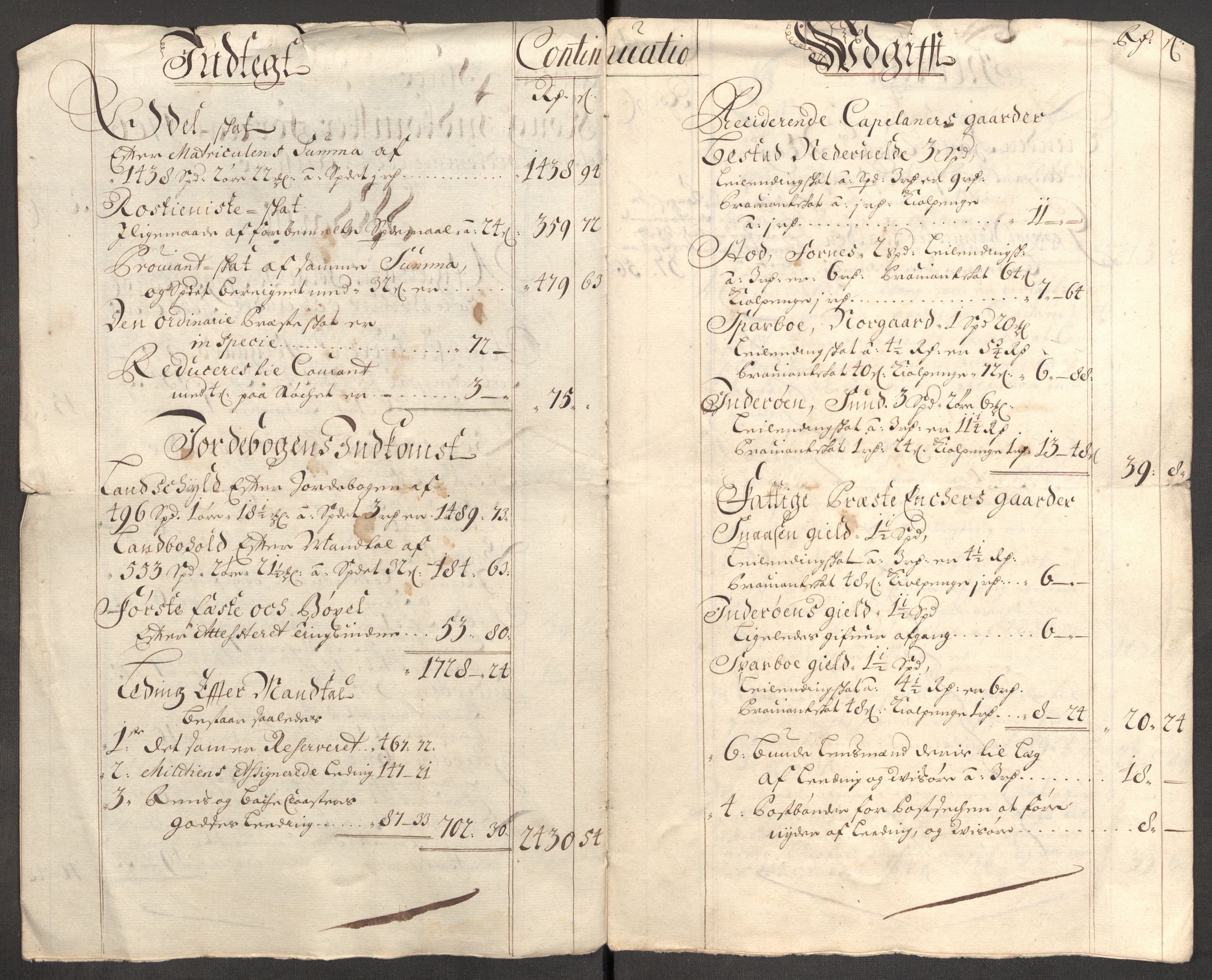 Rentekammeret inntil 1814, Reviderte regnskaper, Fogderegnskap, RA/EA-4092/R63/L4315: Fogderegnskap Inderøy, 1706-1707, p. 18