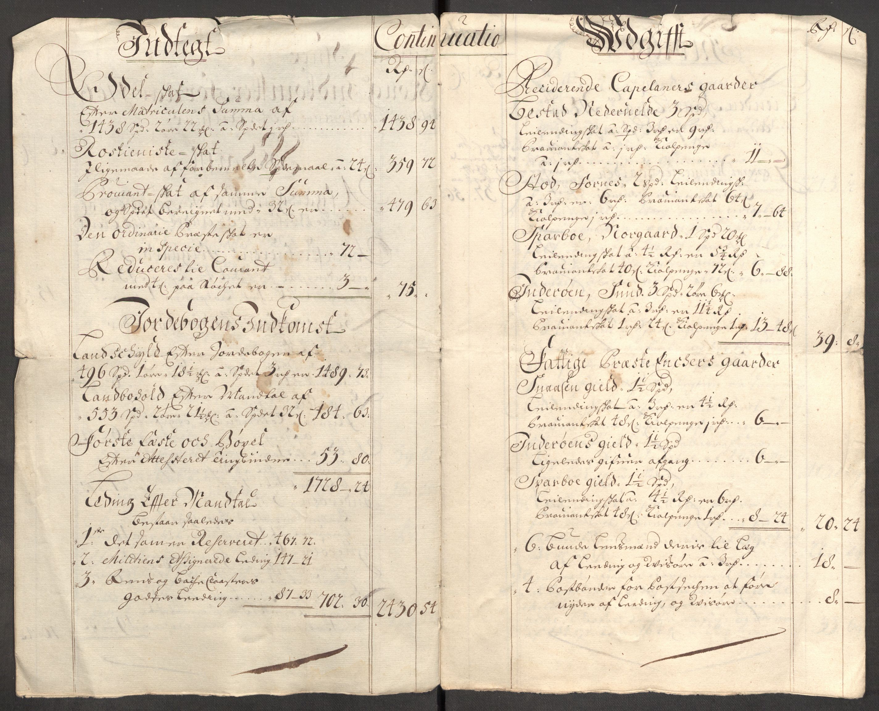 Rentekammeret inntil 1814, Reviderte regnskaper, Fogderegnskap, AV/RA-EA-4092/R63/L4315: Fogderegnskap Inderøy, 1706-1707, p. 18