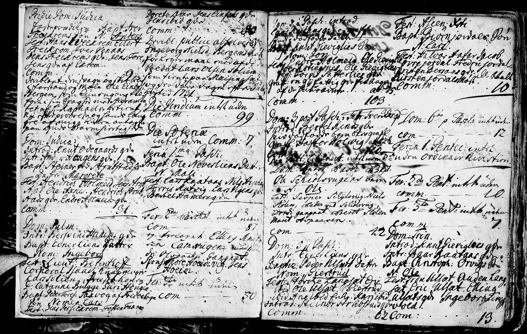 Ministerialprotokoller, klokkerbøker og fødselsregistre - Møre og Romsdal, AV/SAT-A-1454/586/L0978: Parish register (official) no. 586A04, 1732-1751