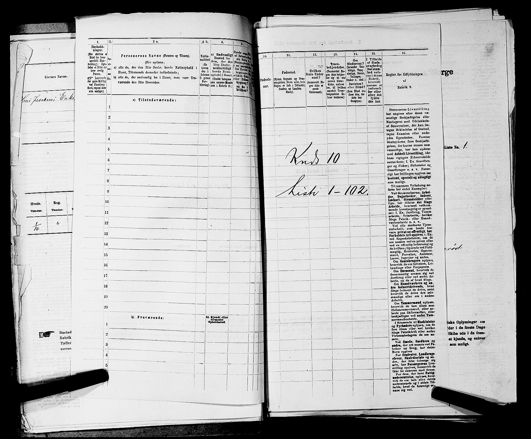 SAKO, 1875 census for 0724L Sandeherred/Sandeherred, 1875, p. 2313