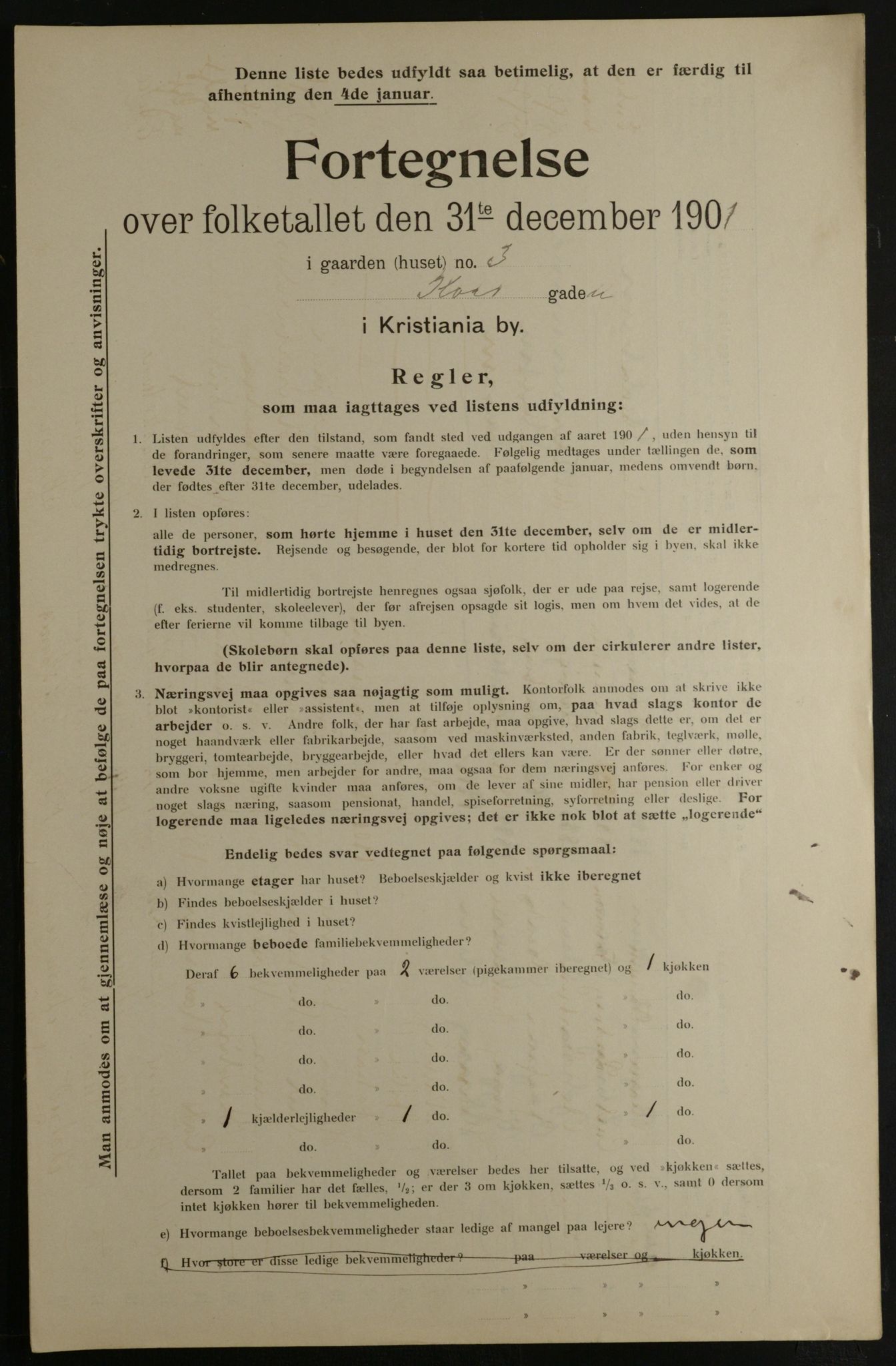 OBA, Municipal Census 1901 for Kristiania, 1901, p. 8277