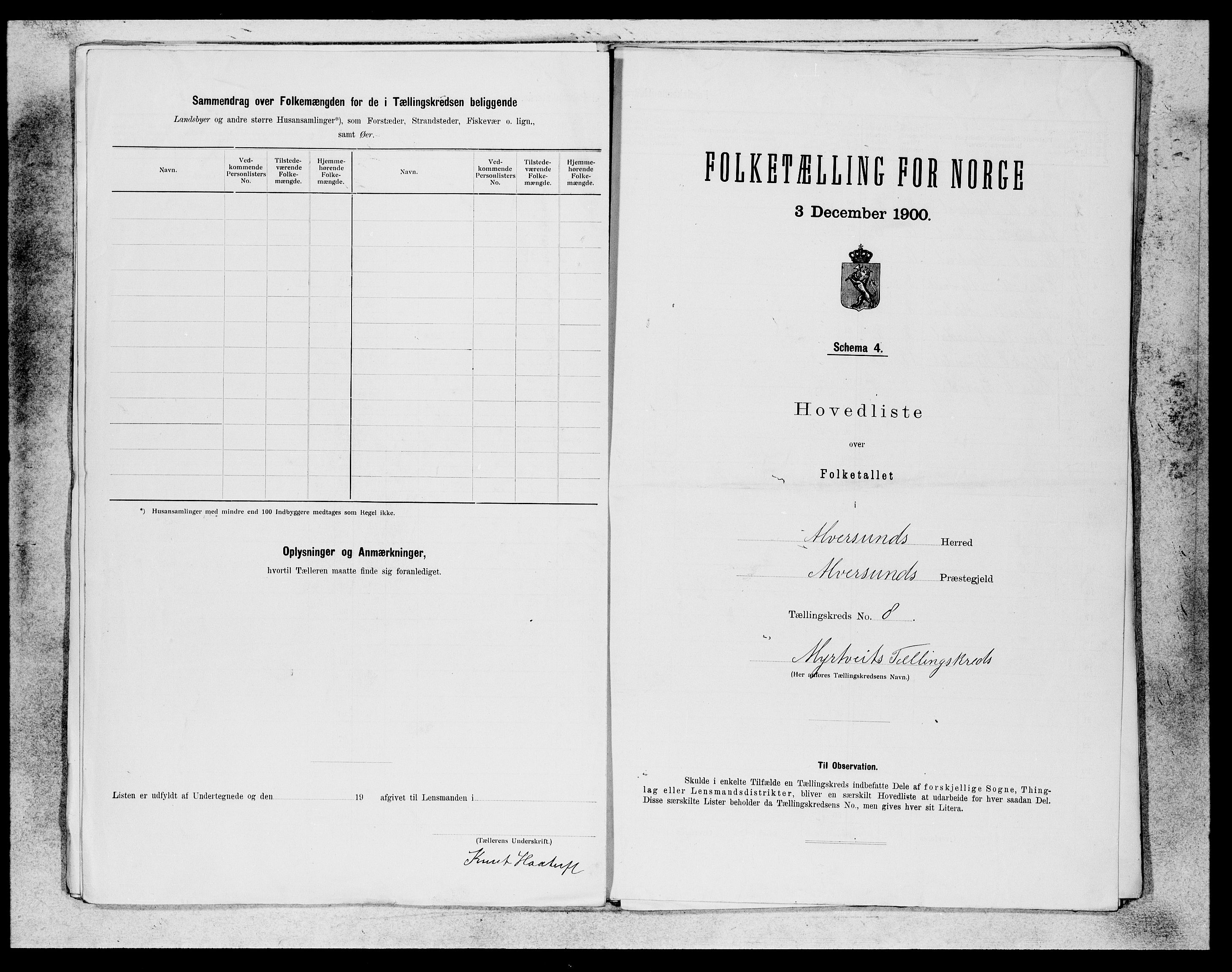 SAB, 1900 census for Alversund, 1900, p. 15