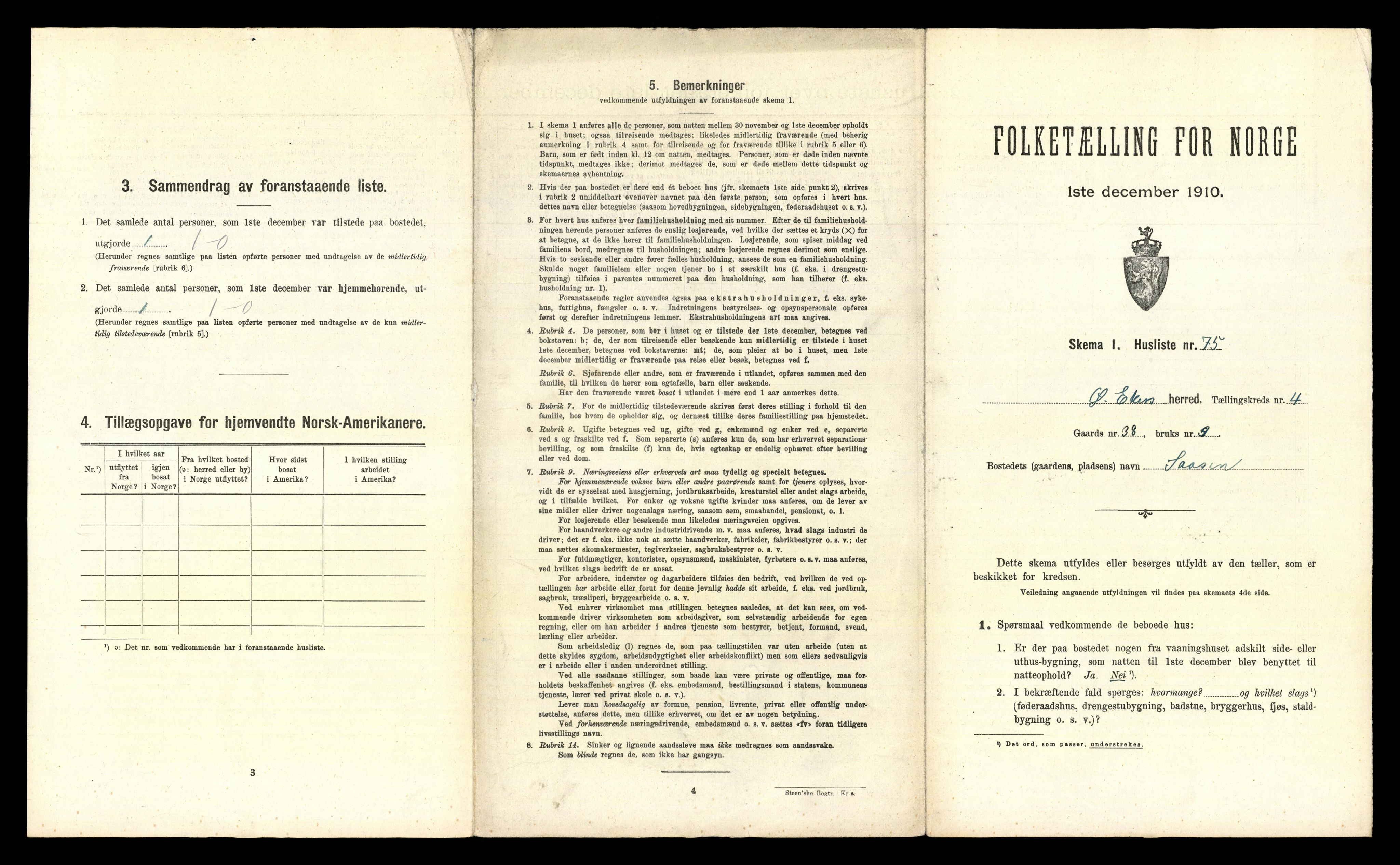 RA, 1910 census for Øvre Eiker, 1910, p. 717