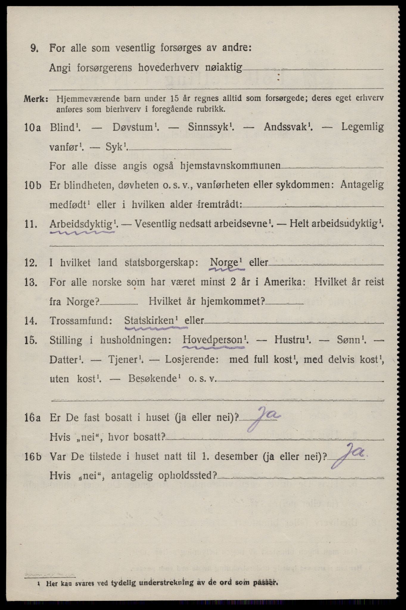 SAST, 1920 census for Sand, 1920, p. 2112