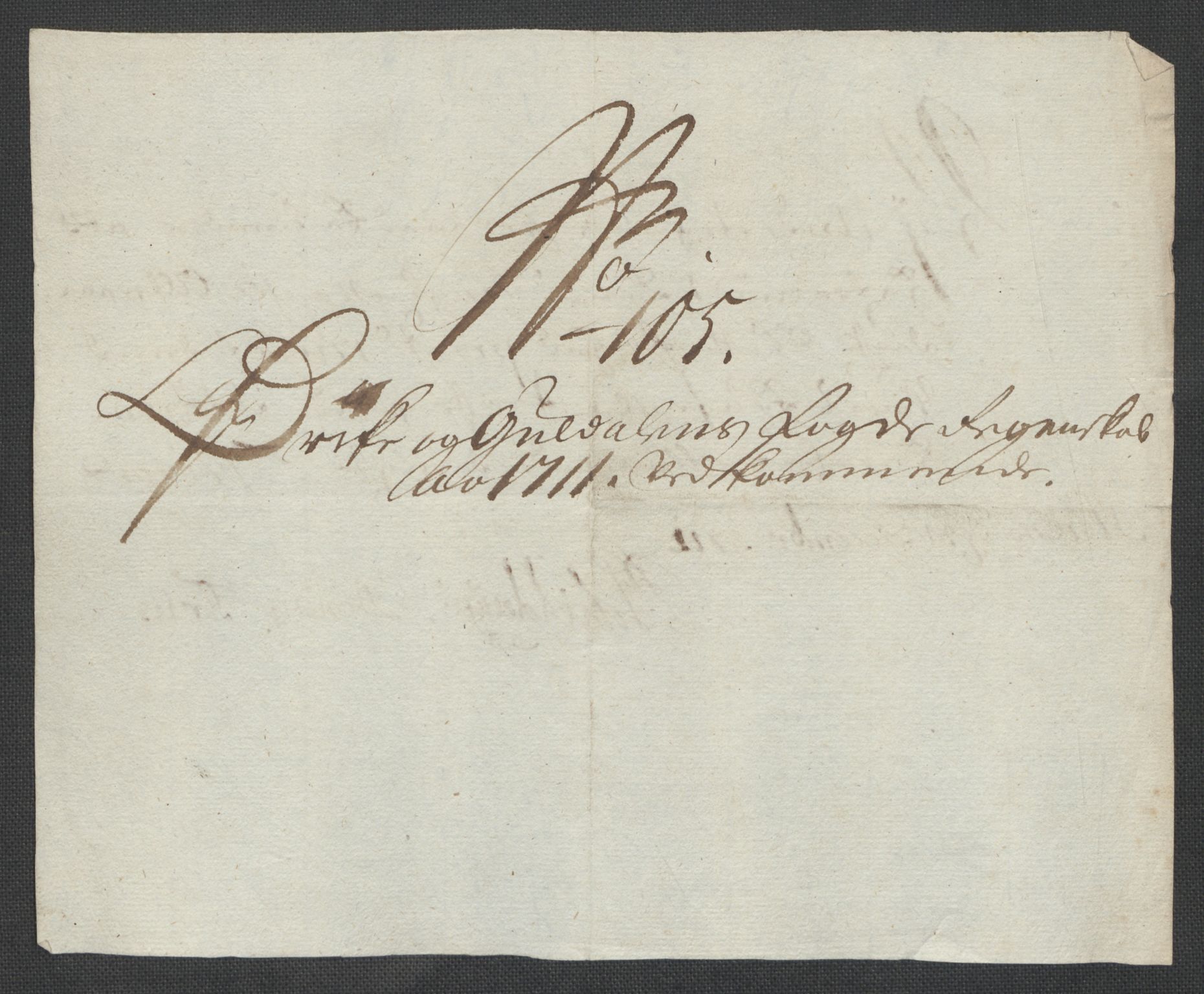 Rentekammeret inntil 1814, Reviderte regnskaper, Fogderegnskap, AV/RA-EA-4092/R60/L3962: Fogderegnskap Orkdal og Gauldal, 1711, p. 302