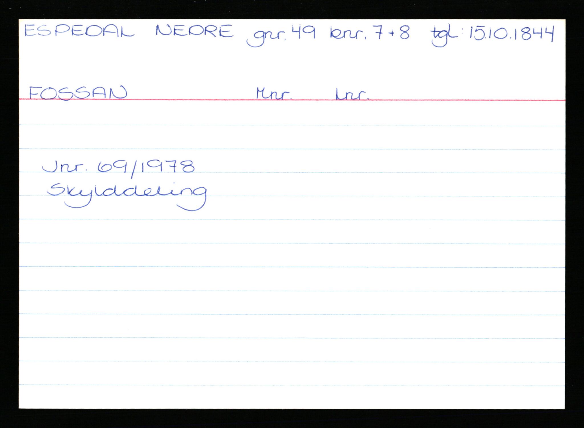 Statsarkivet i Stavanger, AV/SAST-A-101971/03/Y/Yk/L0009: Registerkort sortert etter gårdsnavn: Ersdal - Fikstveit, 1750-1930, p. 42