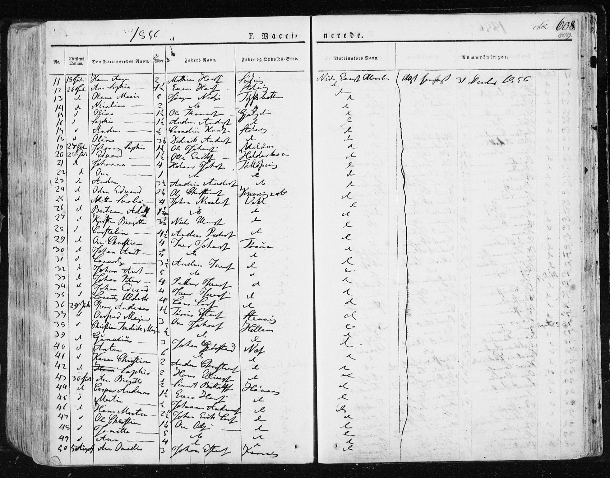Ministerialprotokoller, klokkerbøker og fødselsregistre - Sør-Trøndelag, SAT/A-1456/659/L0735: Parish register (official) no. 659A05, 1826-1841, p. 608