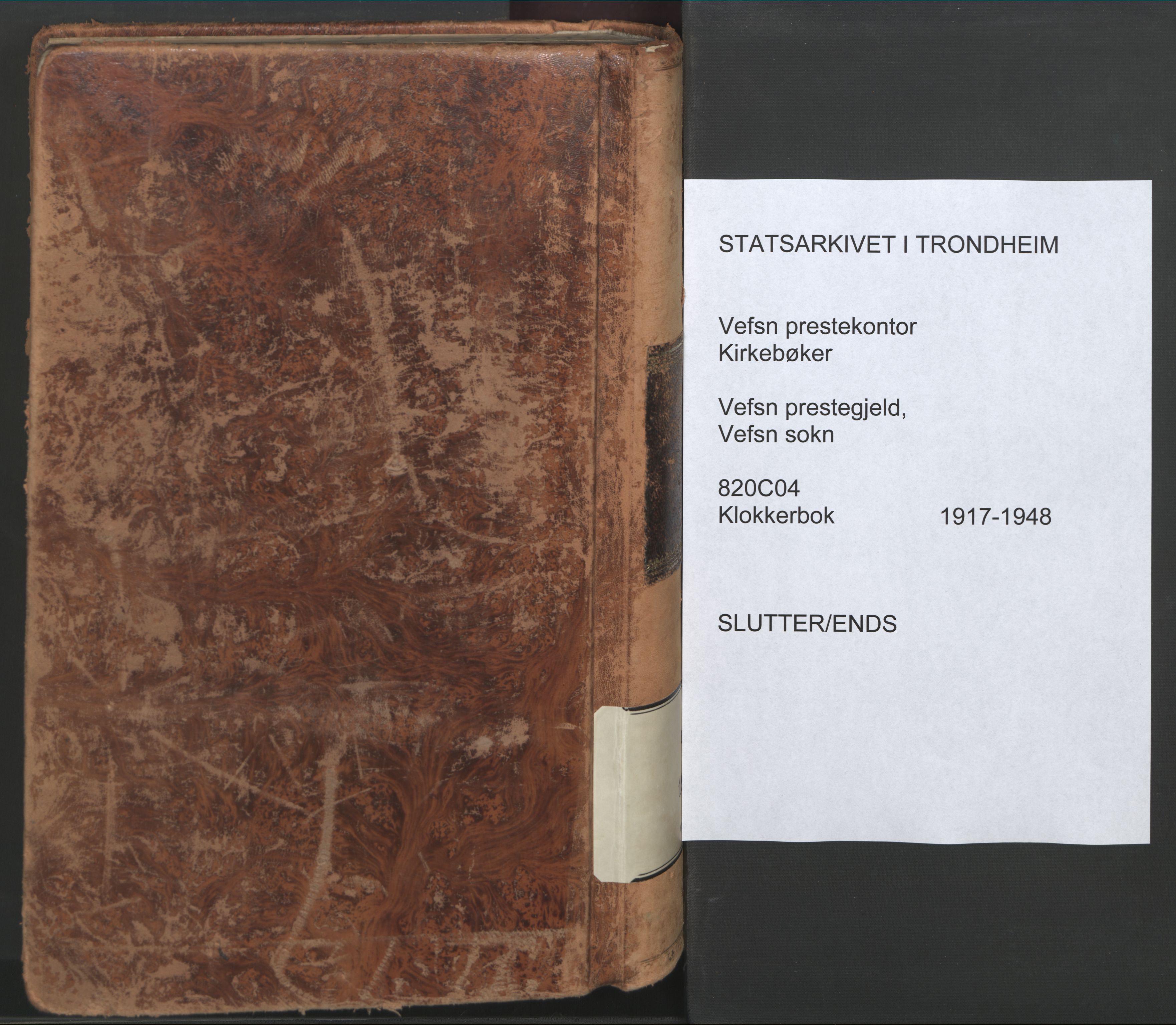 Ministerialprotokoller, klokkerbøker og fødselsregistre - Nordland, AV/SAT-A-1459/820/L0302: Parish register (copy) no. 820C04, 1917-1948