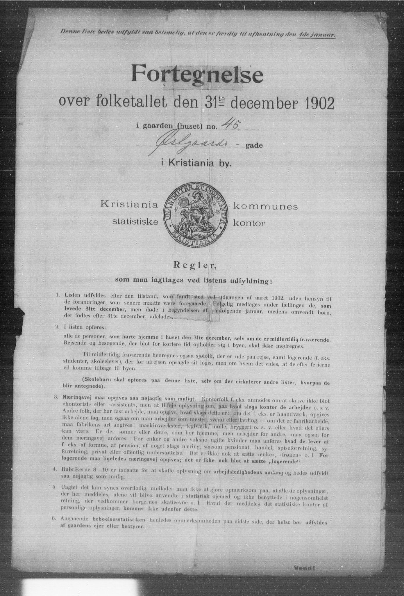 OBA, Municipal Census 1902 for Kristiania, 1902, p. 23831