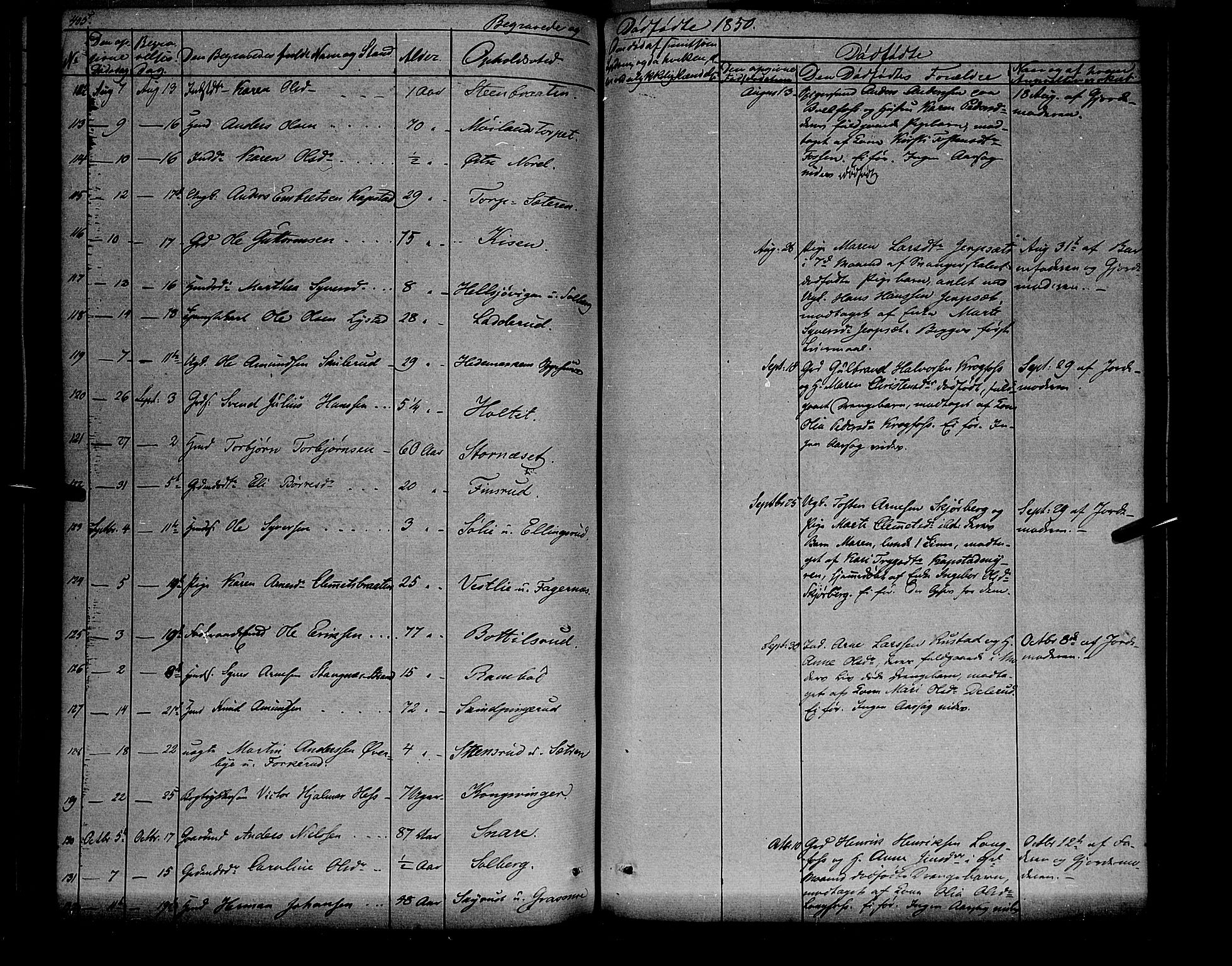 Vinger prestekontor, SAH/PREST-024/H/Ha/Haa/L0009: Parish register (official) no. 9, 1847-1855, p. 405