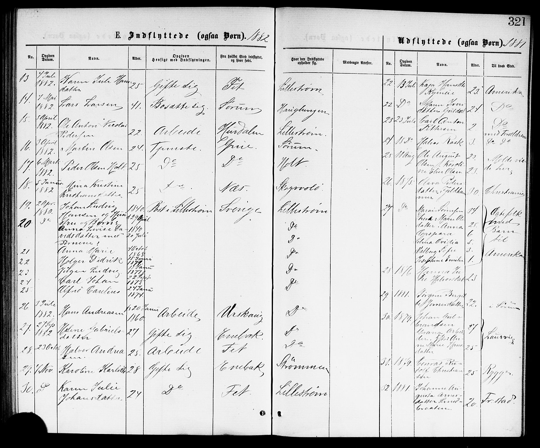 Skedsmo prestekontor Kirkebøker, AV/SAO-A-10033a/G/Ga/L0003: Parish register (copy) no. I 3, 1873-1882, p. 321