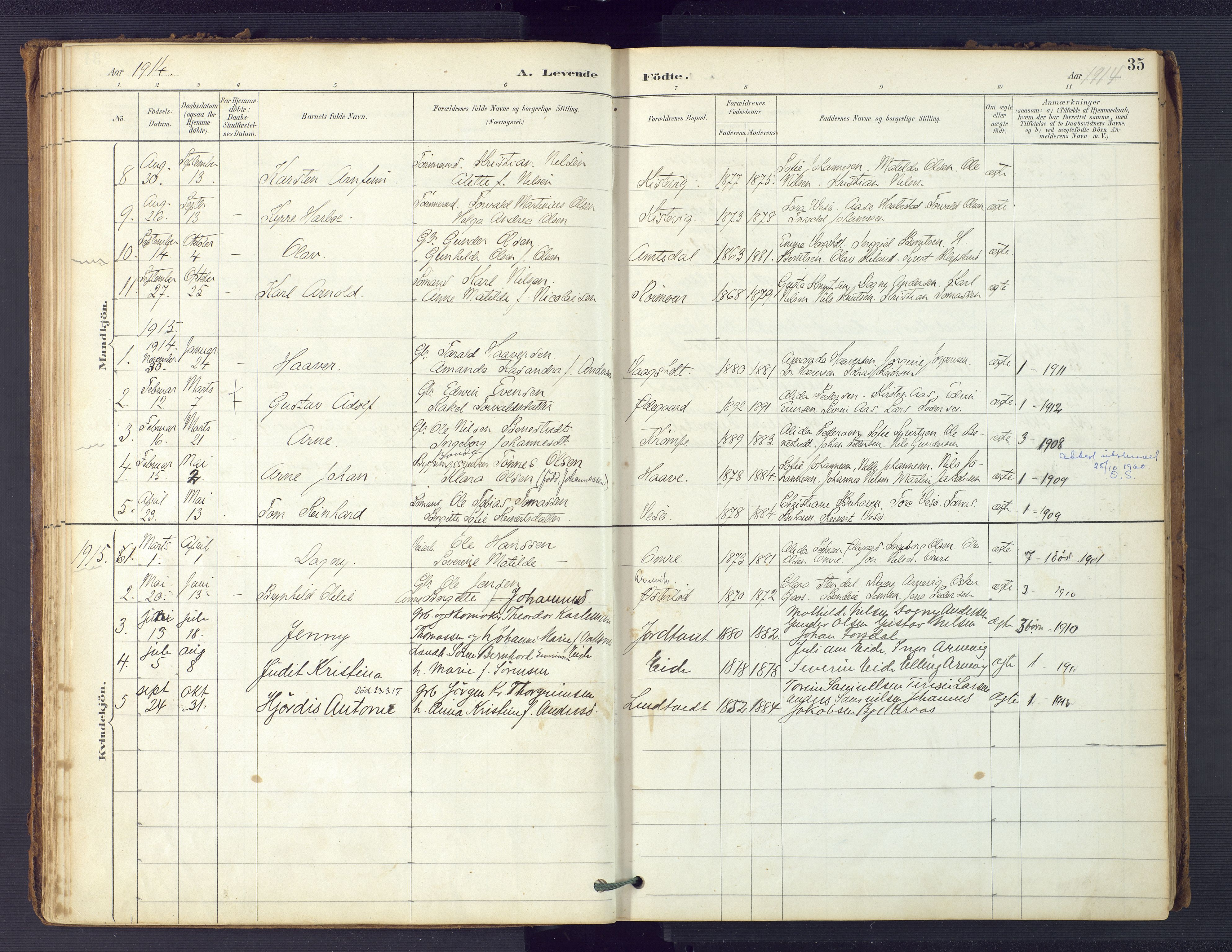 Hommedal sokneprestkontor, SAK/1111-0023/F/Fa/Faa/L0003: Parish register (official) no. A 3, 1885-1916, p. 35