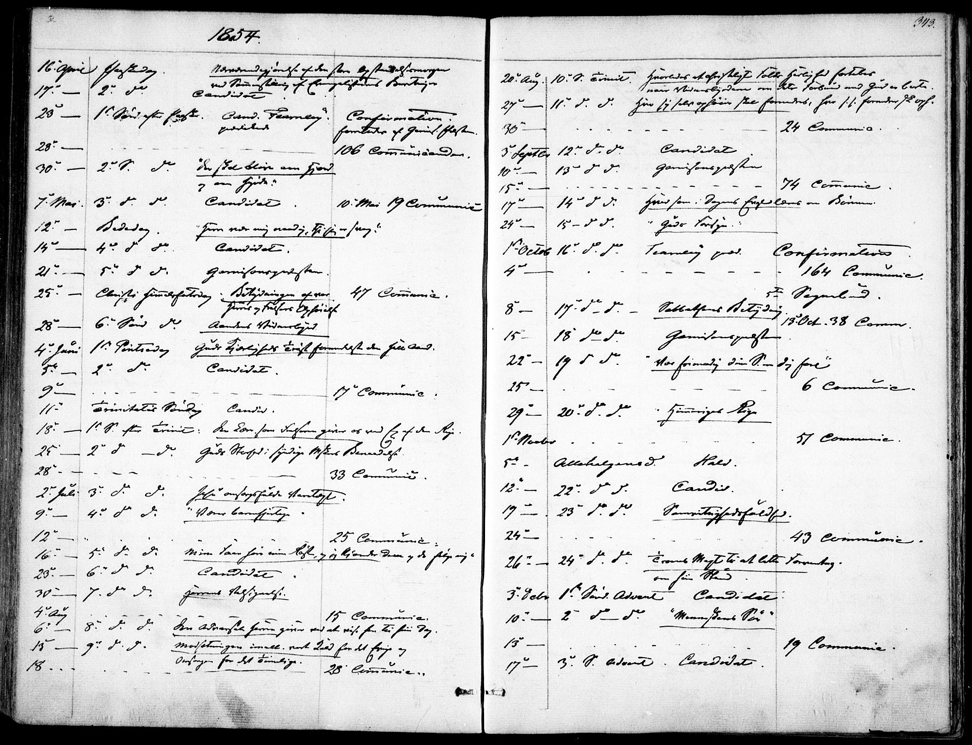 Garnisonsmenigheten Kirkebøker, AV/SAO-A-10846/F/Fa/L0009: Parish register (official) no. 9, 1842-1859, p. 343