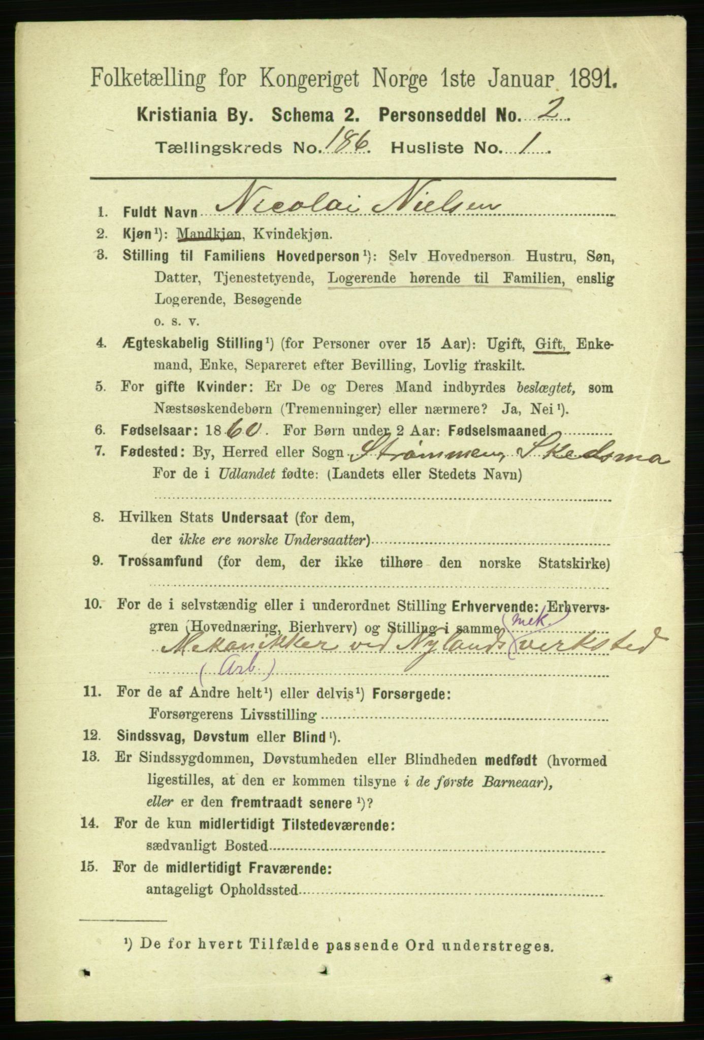 RA, 1891 census for 0301 Kristiania, 1891, p. 111402