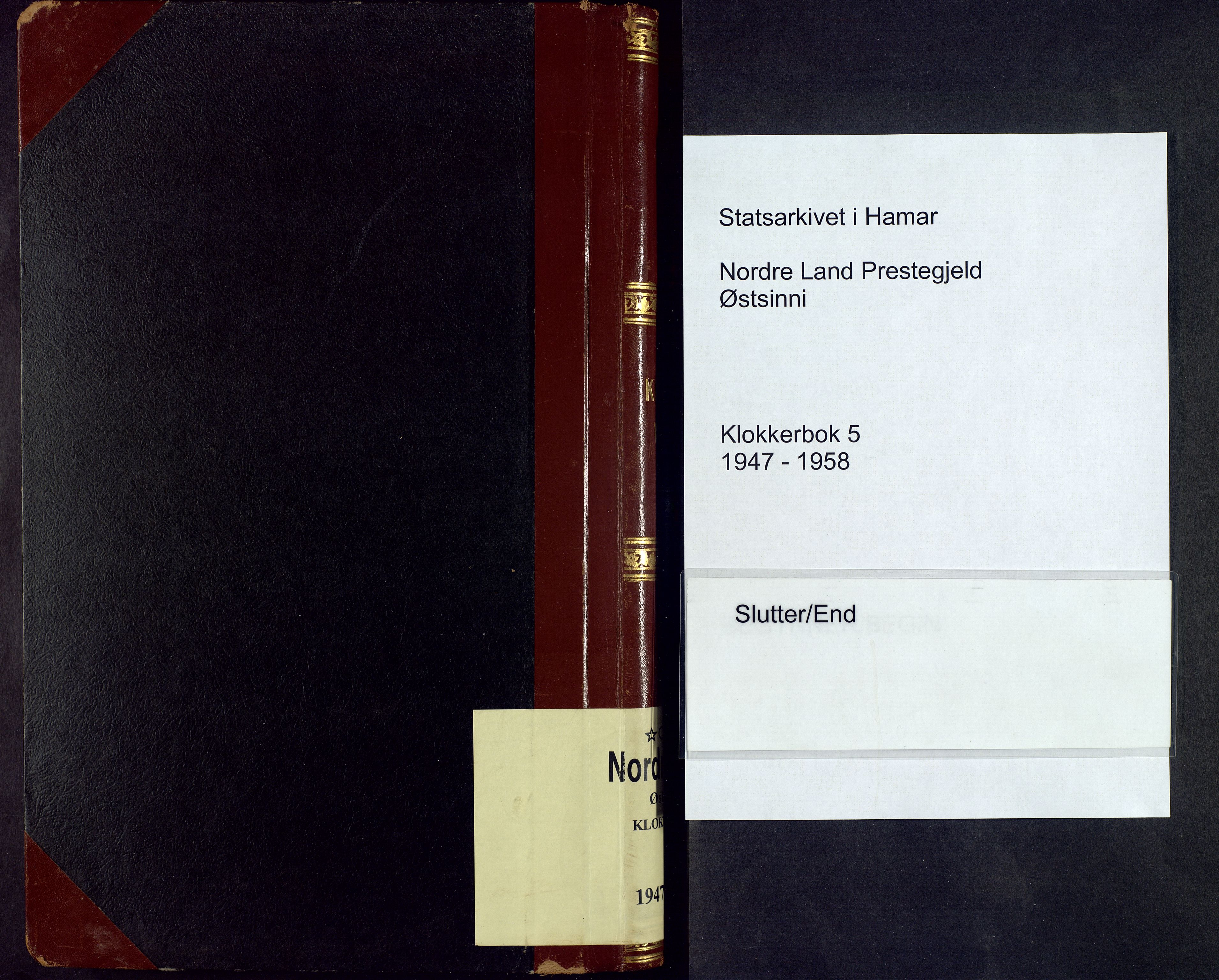 Nordre Land prestekontor, AV/SAH-PREST-124/H/Ha/Hab/L0005: Parish register (copy) no. 5, 1947-1958