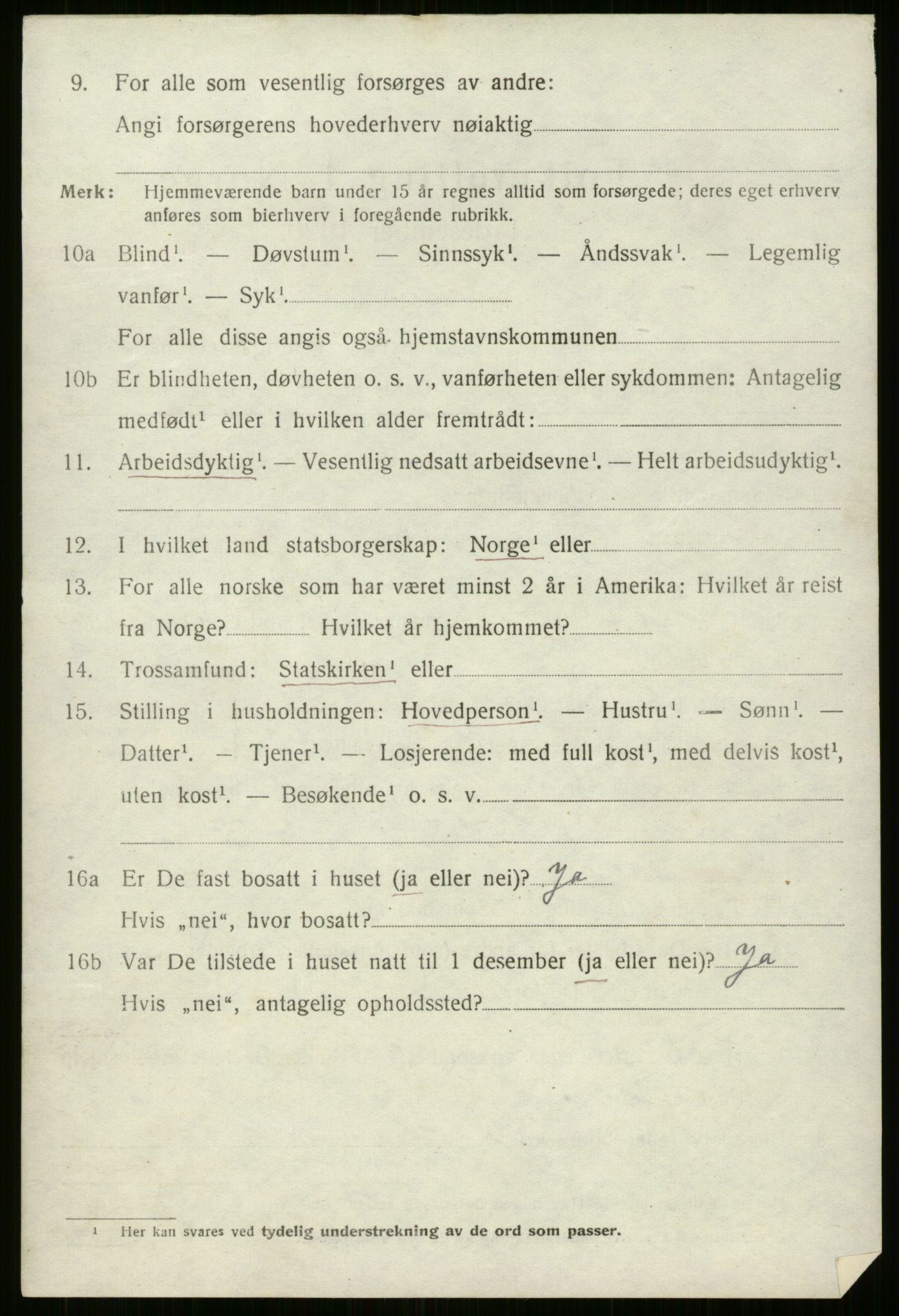 SAB, 1920 census for Breim, 1920, p. 818