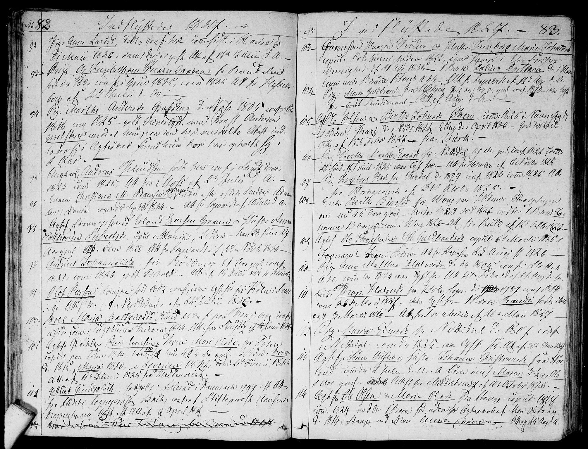 Aker prestekontor kirkebøker, AV/SAO-A-10861/F/L0014b: Parish register (official) no. 14B, 1820-1834, p. 82-83